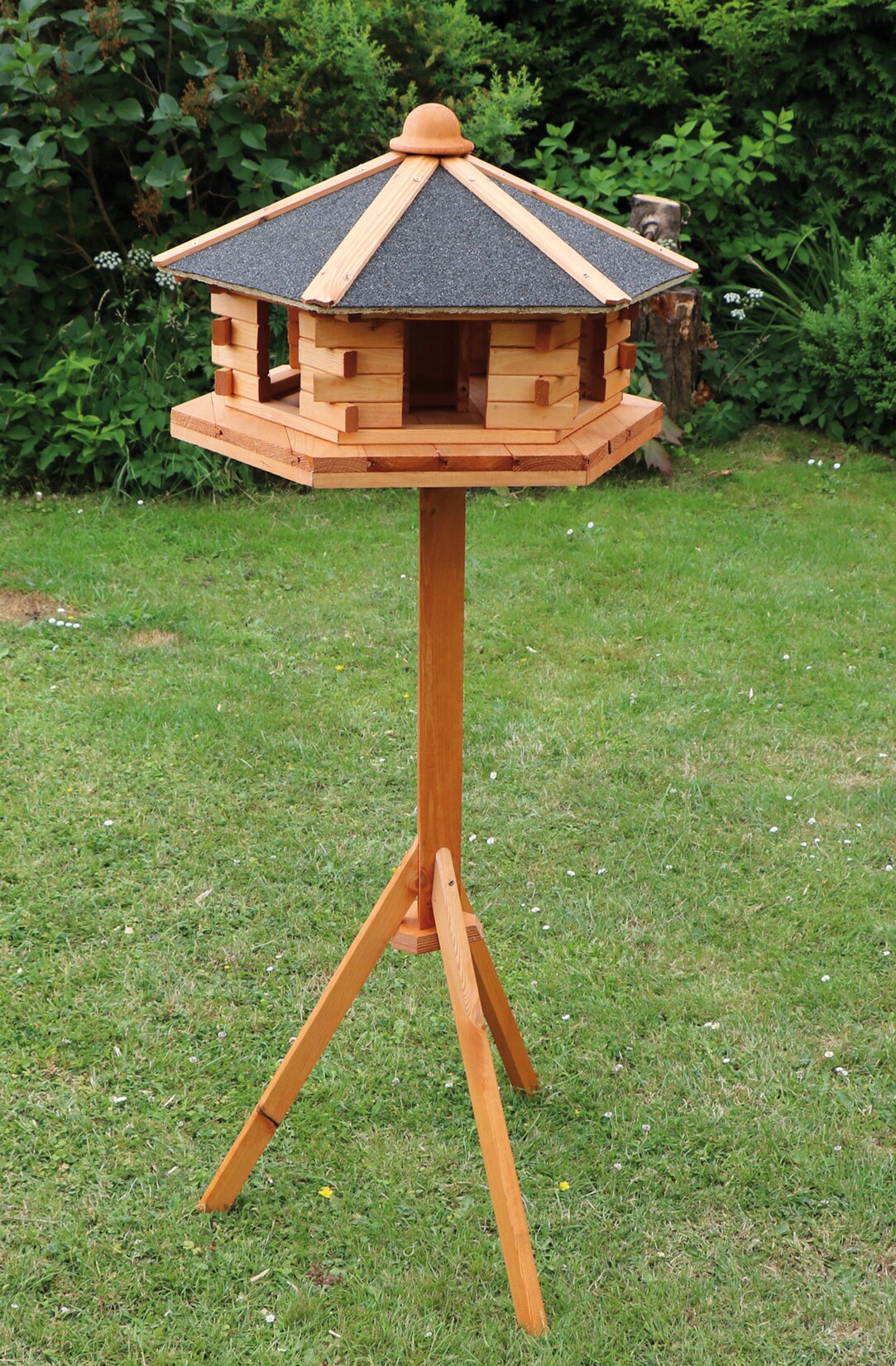 Promadino Vogelhaus „Fehmarn“ mit Fußkreuzständer | 04012379100126