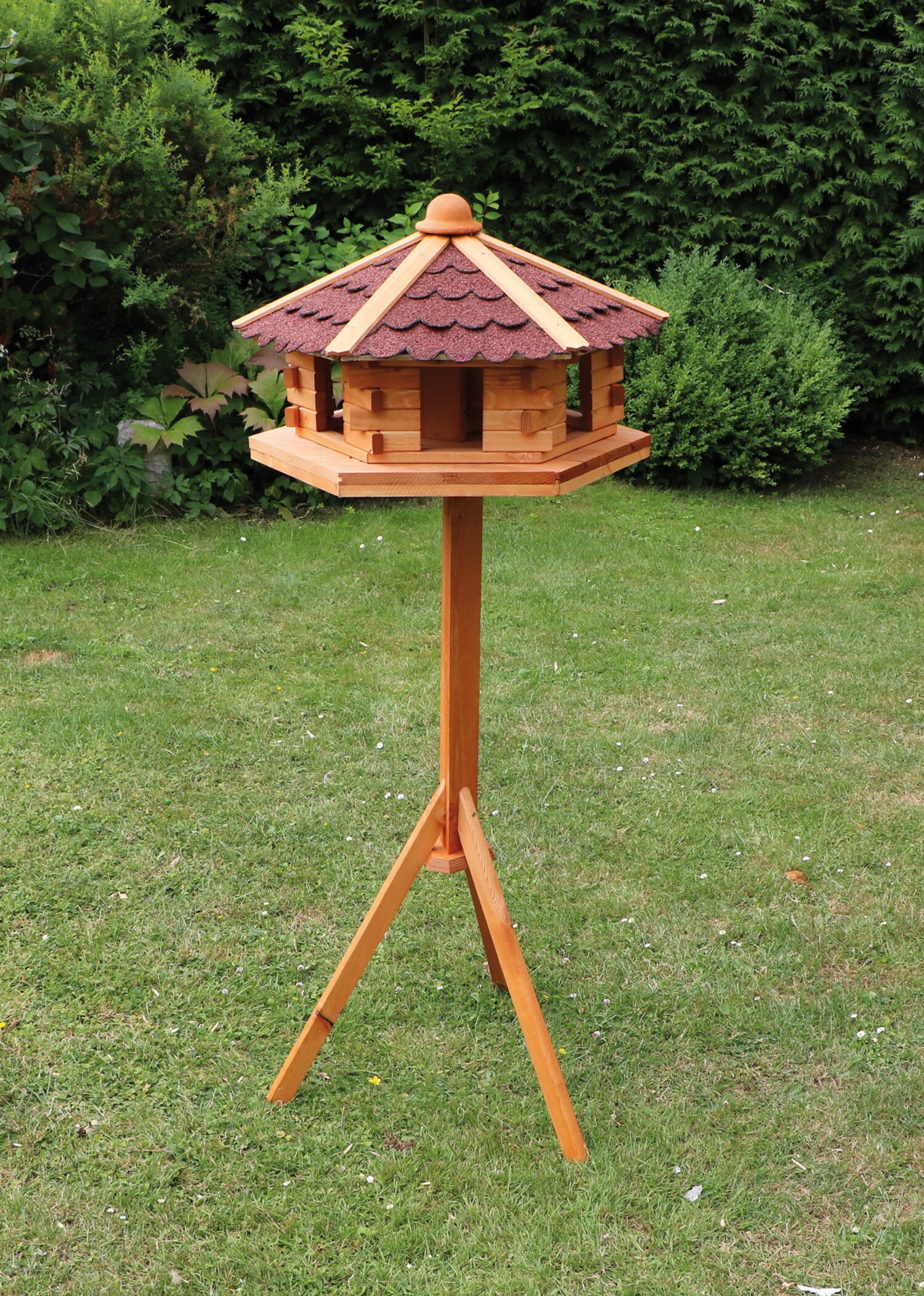 Promadino Vogelhaus "Knusperh&auml;uschen" mit Fu&szlig;kreuzst&auml;nder - Bild 1