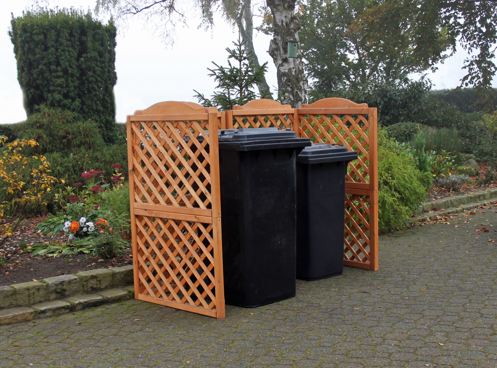 Promadino M&uuml;lltonnenspaliersystem "Rex" 2er Box NEU - Bild 1