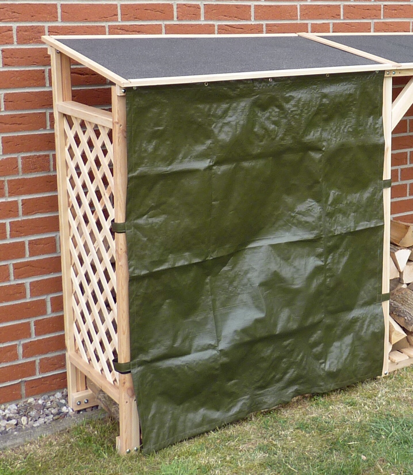 Promadino Erweiterung KH-Regal natur m. Wetterschutz | 04012379131106