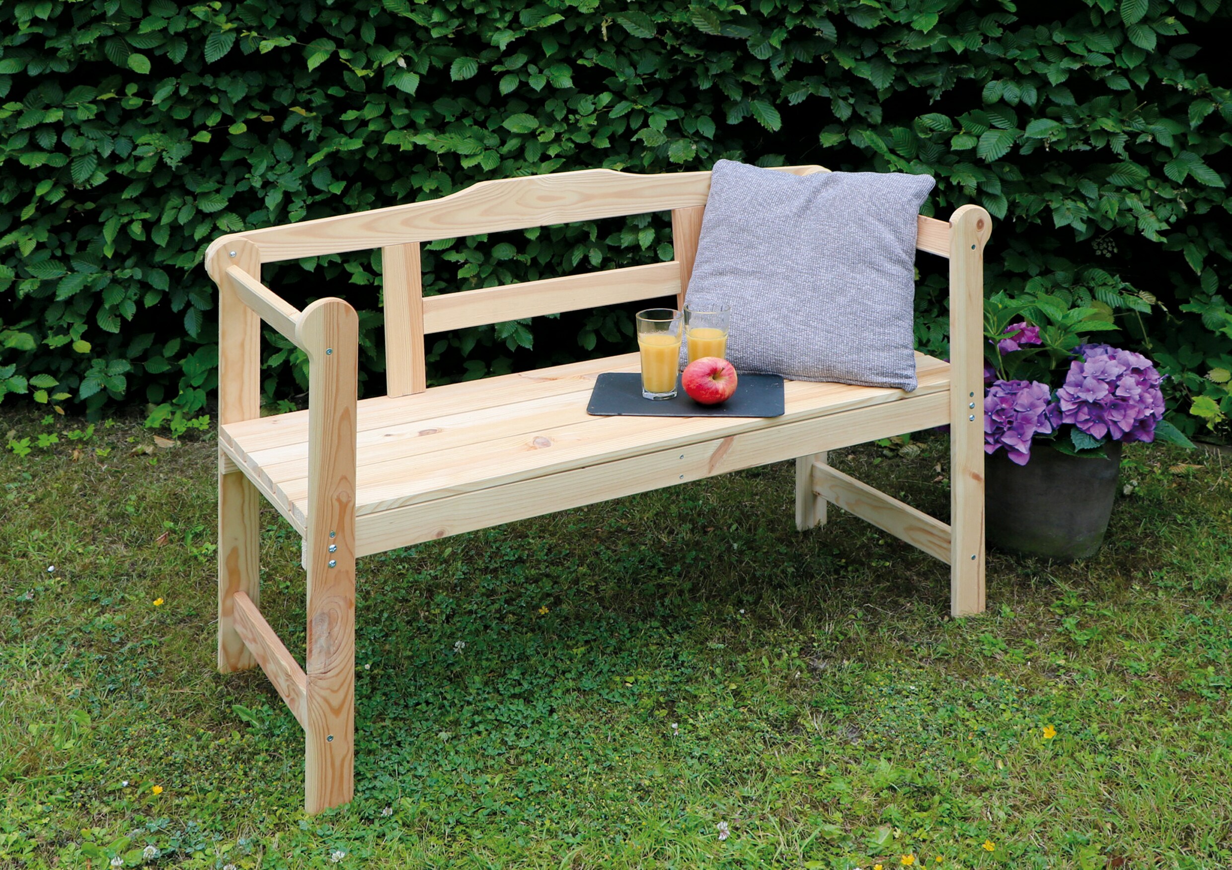 Promadino Friesenbank 2-Sitzer natur - Bild 1