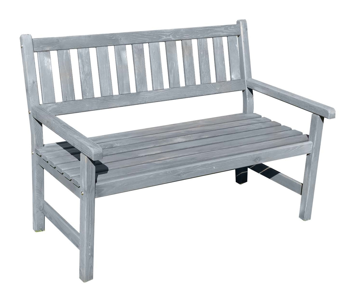 Promadino Gartenbank "Johanna" 2-Sitzer, grau - Bild 1