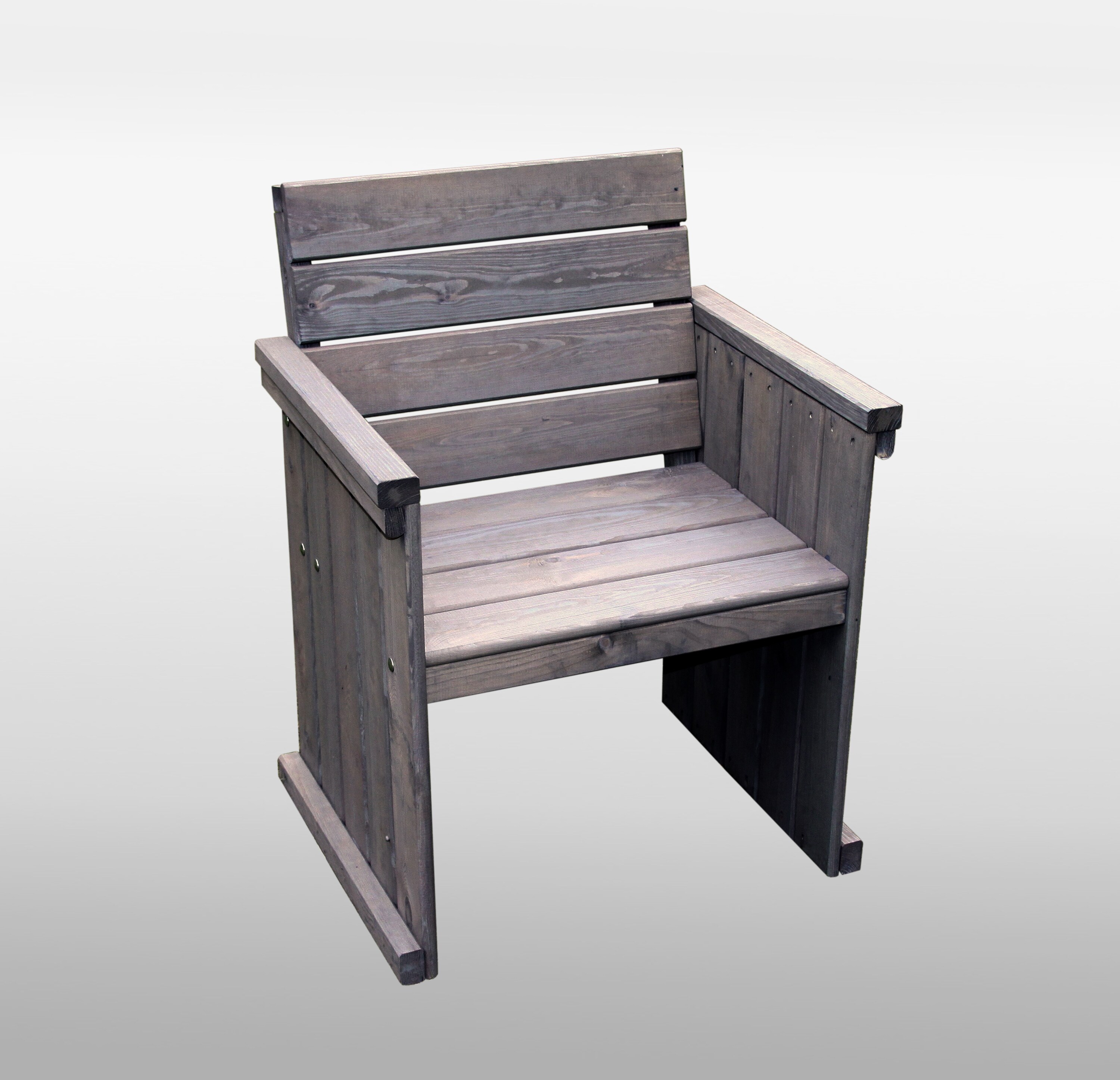 Promadino Holz-Sessel "St. Peter Ording", grau - Bild 1