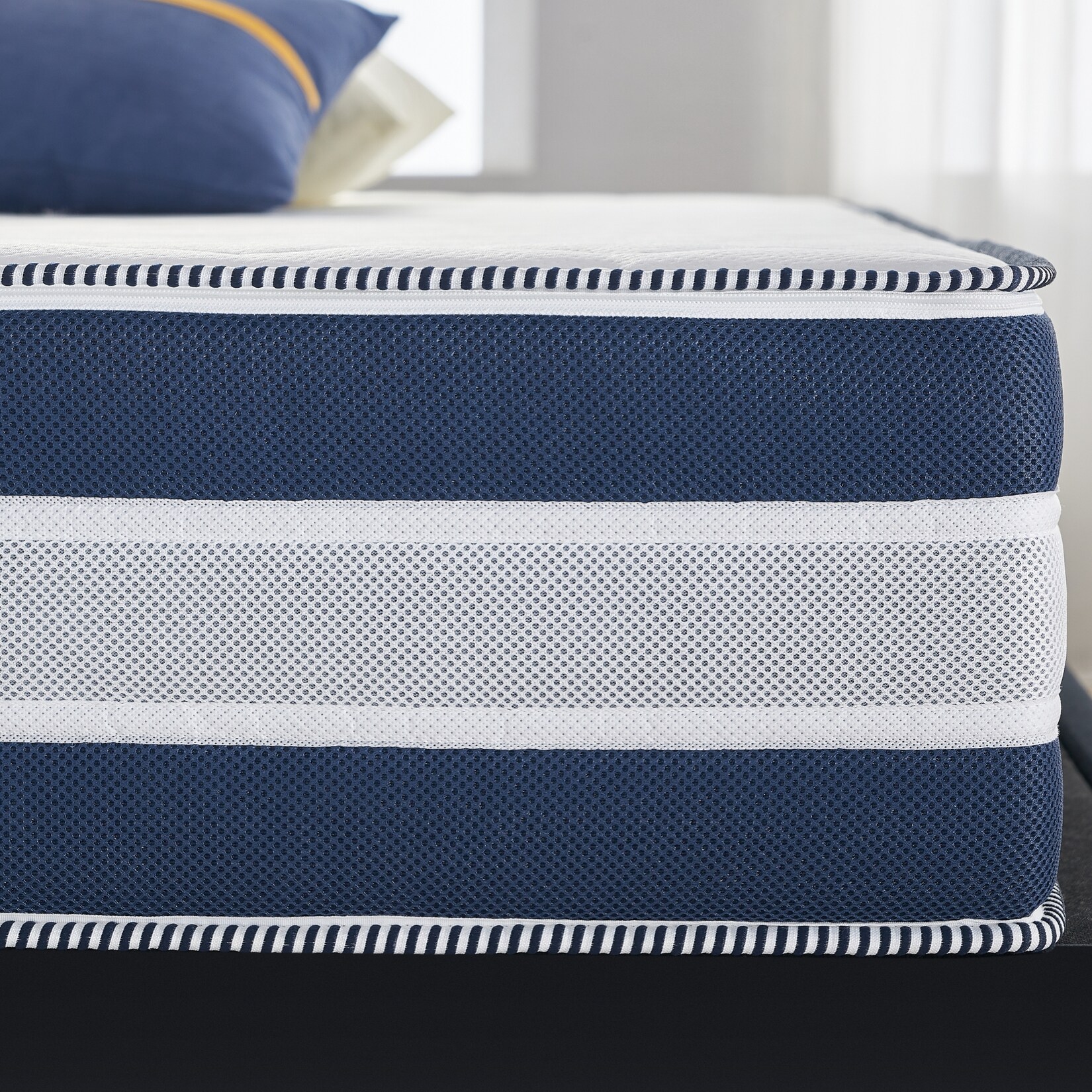 RELAXX Gel Matratze 90×200 cm mit 3D Memory Foam – 7 Zonen; 25cm Höhe; H2/H3 – Wendbare Kaltschaummatratze mit optimaler Druckentlastung | 04250263738929