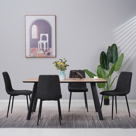 Albatros Esszimmerstühle MILANO 4er Set, Schwarz - Polsterstuhl mit  Kunstleder-Bezug, Modernes Stilvolles Design am Esstisch - Küchenstuhl oder  Stuhl Esszimmer mit hoher Belastbarkeit: 110kg online kaufen bei Netto