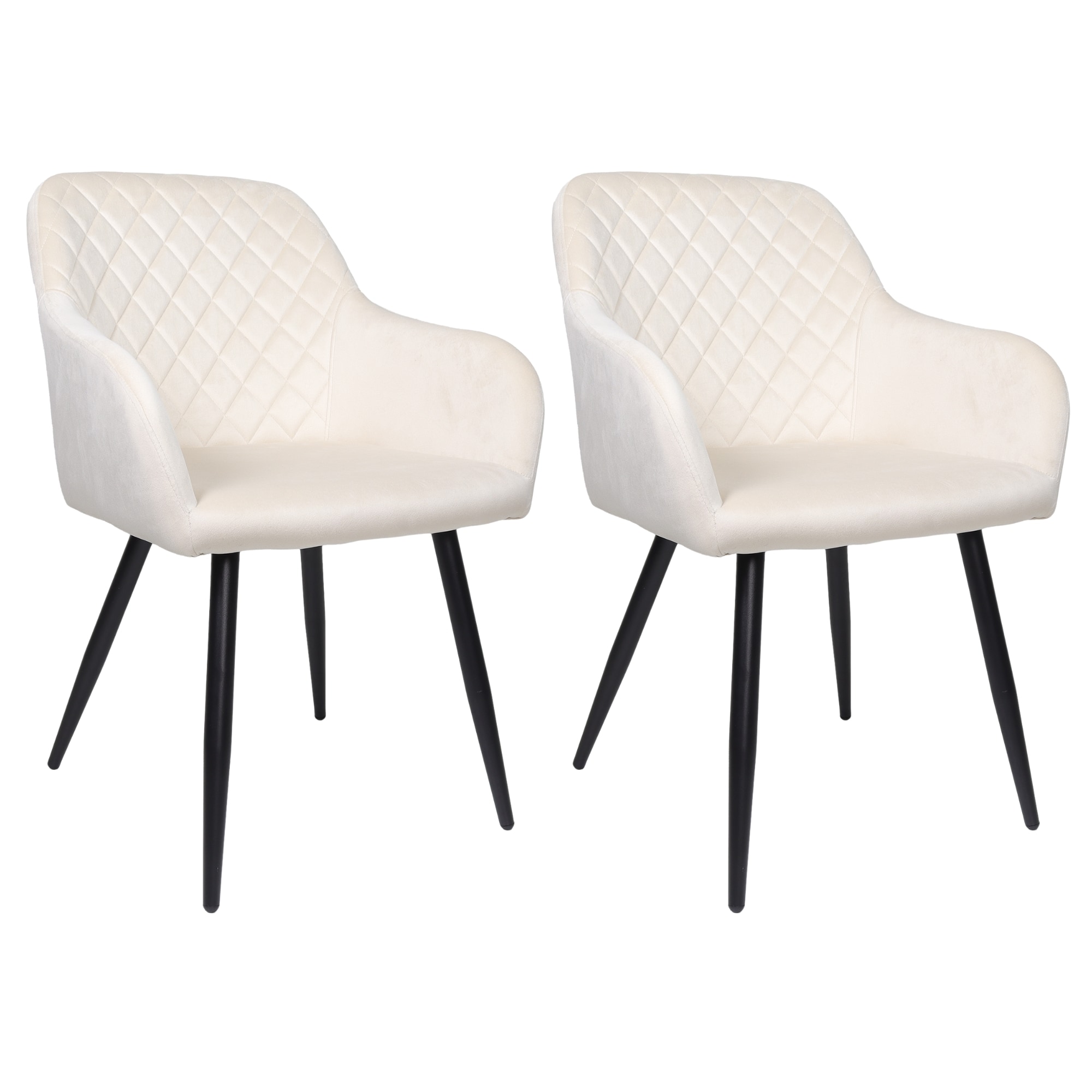 ALBATROS Esszimmerst&uuml;hle 2er Set SALO, Beige - Modern und Stilvoll, bequemer Polsterstuhl - Eleganter K&uuml;chenstuhl, Stuhl Esszimmer oder Esstisch Stuhl im Retro-Look - Bild 1