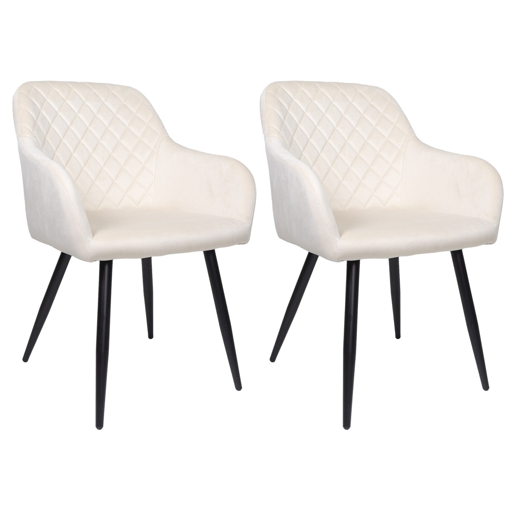 ALBATROS Esszimmerstühle 2er Set SALO, Beige - Modern und Stilvoll, bequemer Polsterstuhl - Eleganter Küchenstuhl, Stuhl Esszimmer oder Esstisch Stuhl im Retro-Look