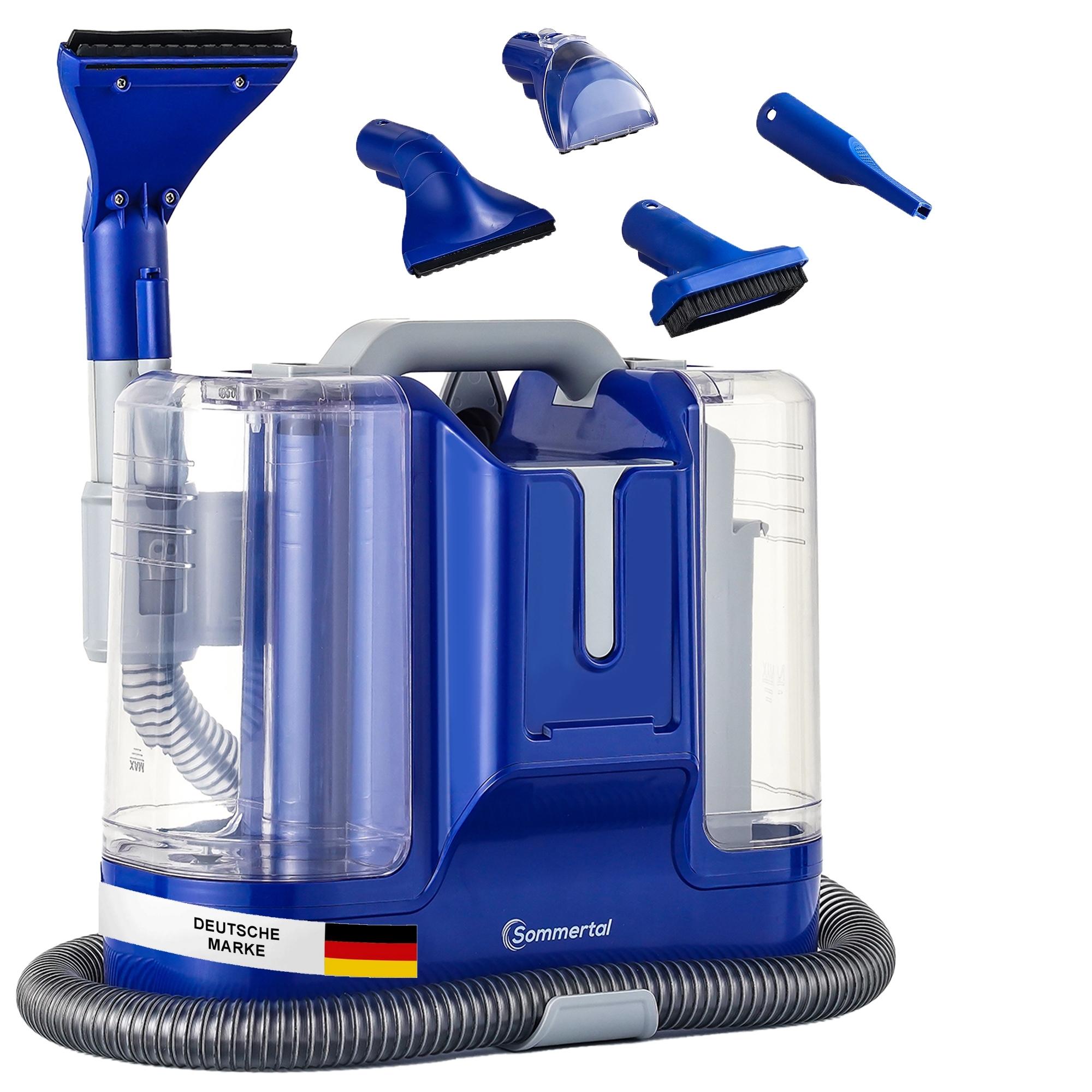 SOMMERTAL CompactCleaner WS450 5in1, Ger&auml;t f&uuml;r Teppiche, Treppen, Polster, Sofa, Auto, Tiere, Flecken, Leistungsstarker 450w Motor, Waschsauger, mit Zubeh&ouml;r, Selbstreinigung - Bild 1