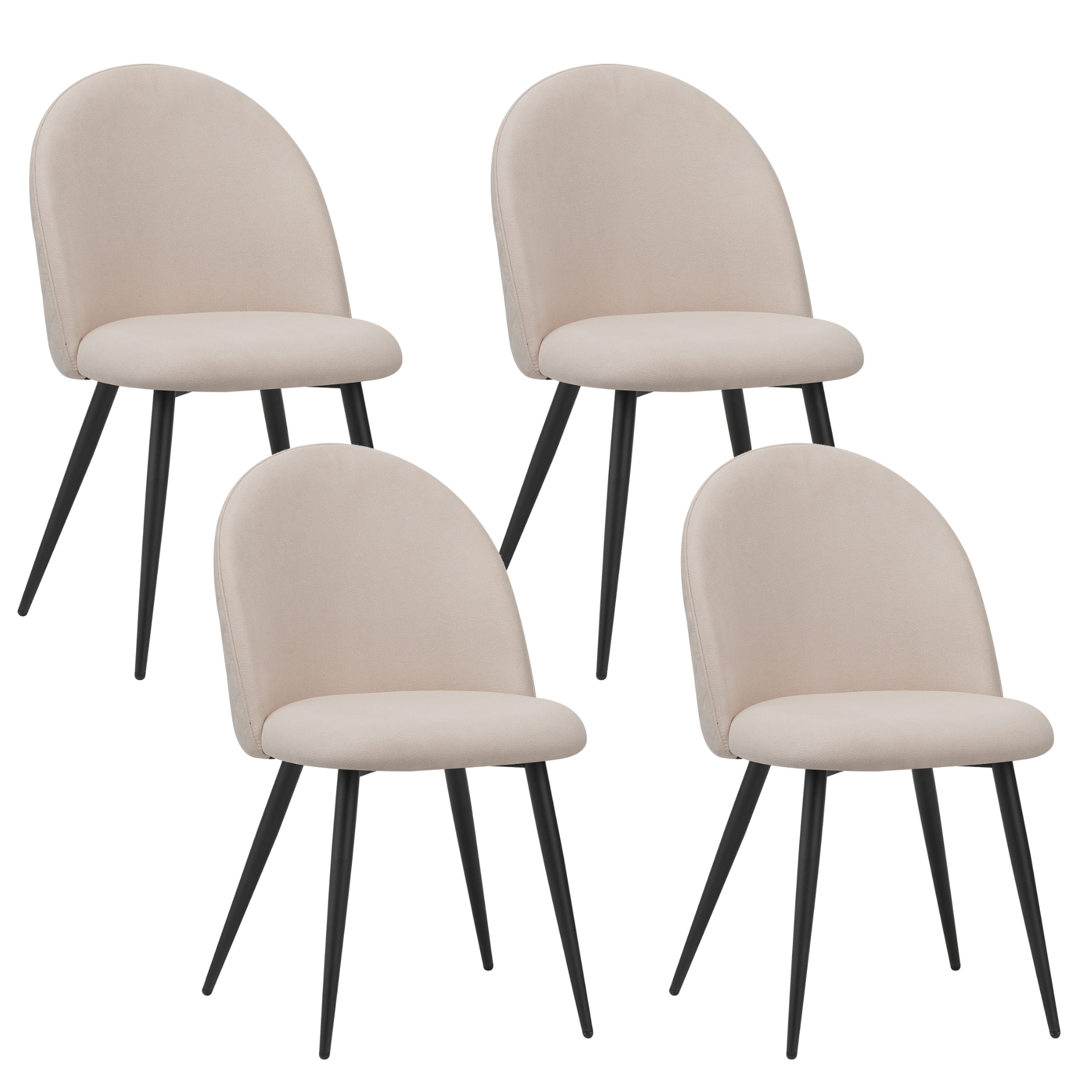 Albatros Esszimmerst&uuml;hle mit Stoff-Bezug Capo Beige - Stoff Stilvolles Vintage Design, Stoff-Bezug, SGS gepr&uuml;fter Polsterstuhl - Moderner K&uuml;chenstuhl, Stuhl Esszimmer oder Esstisch Stuhl - Bild 1