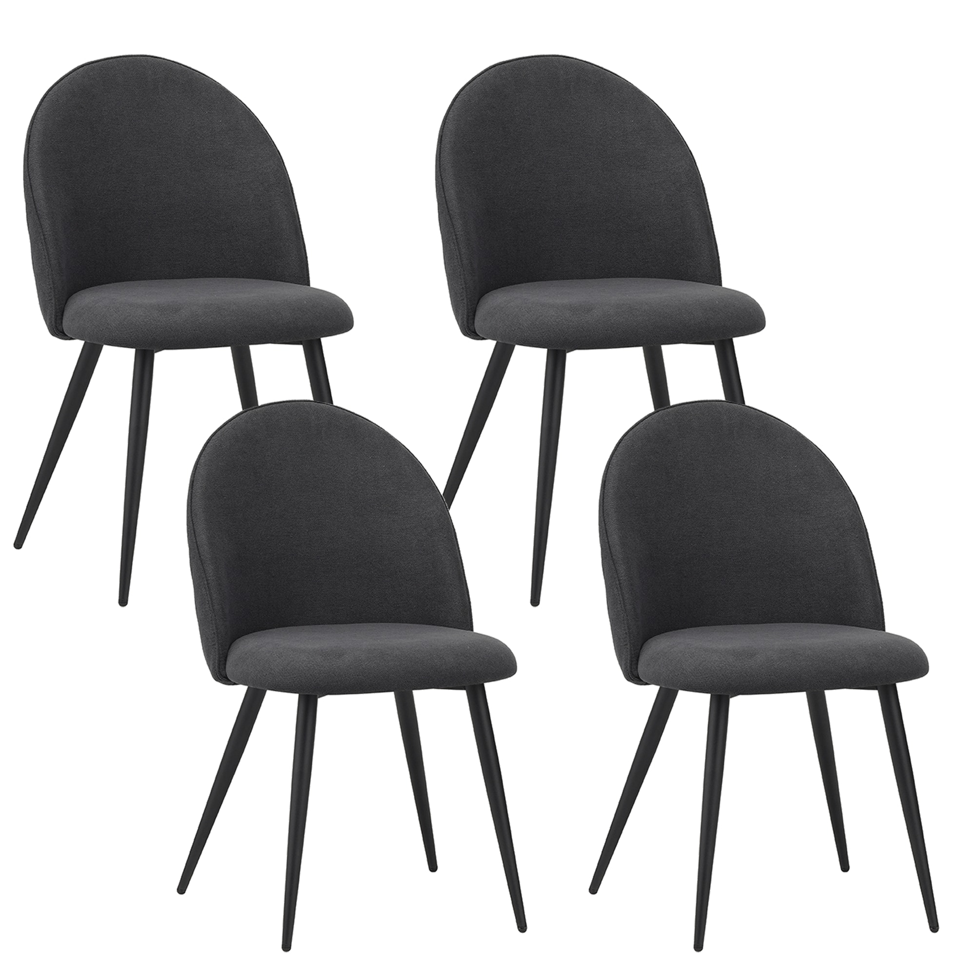 Albatros Esszimmerst&uuml;hle mit Stoff-Bezug Capo Anthrazit - Stoff Stilvolles Vintage Design, Stoff-Bezug, SGS gepr&uuml;fter Polsterstuhl - Moderner K&uuml;chenstuhl, Stuhl Esszimmer oder Esstisch Stuhl - Bild 1