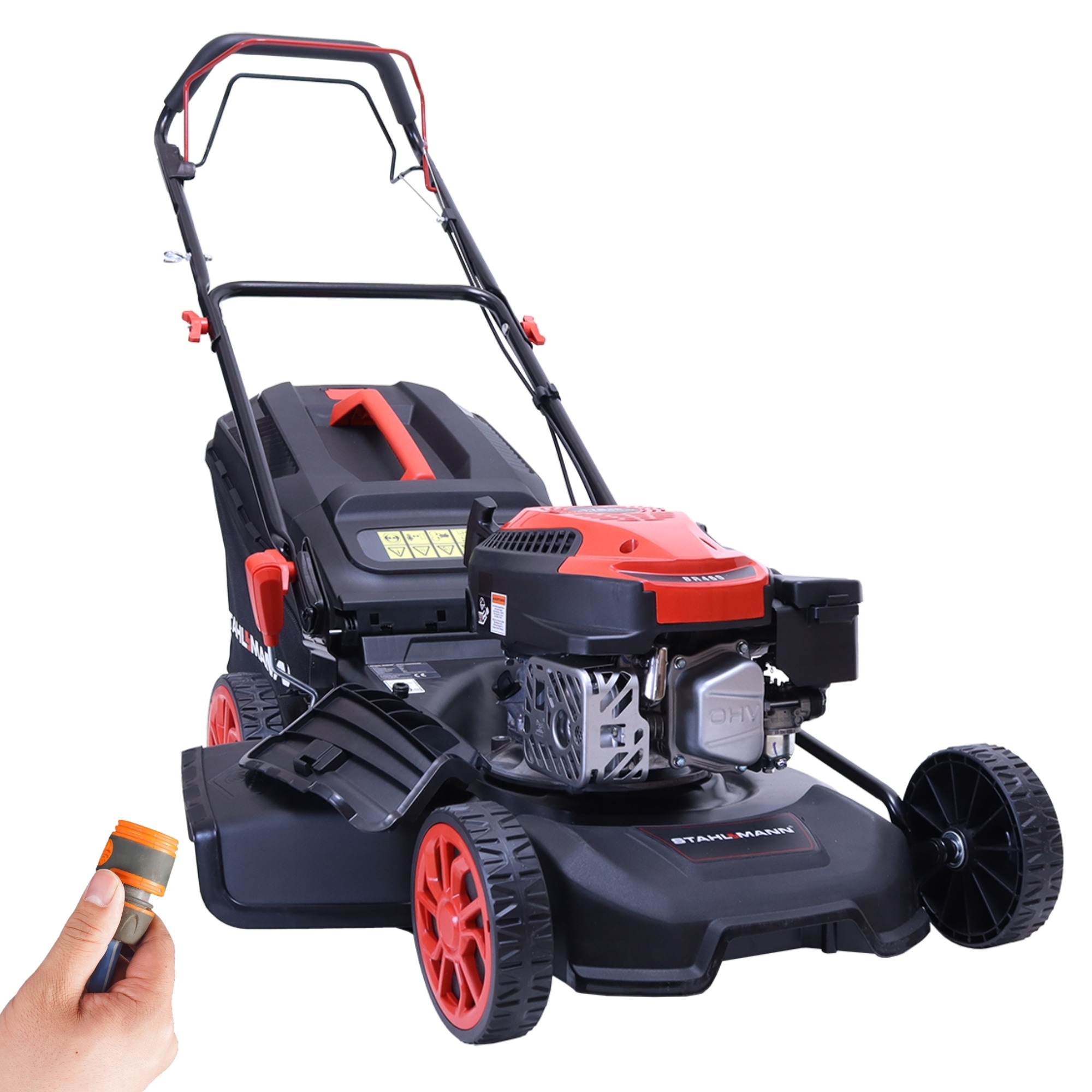 STAHLMANN Rasenm&auml;her Benzin mit Antrieb BR460 &ndash; 5,4PS (4,0kW) 170ccm mit Antrieb, 46cm Schnittbreite, Mulchen, Schnitth&ouml;henverstellung - Bild 1