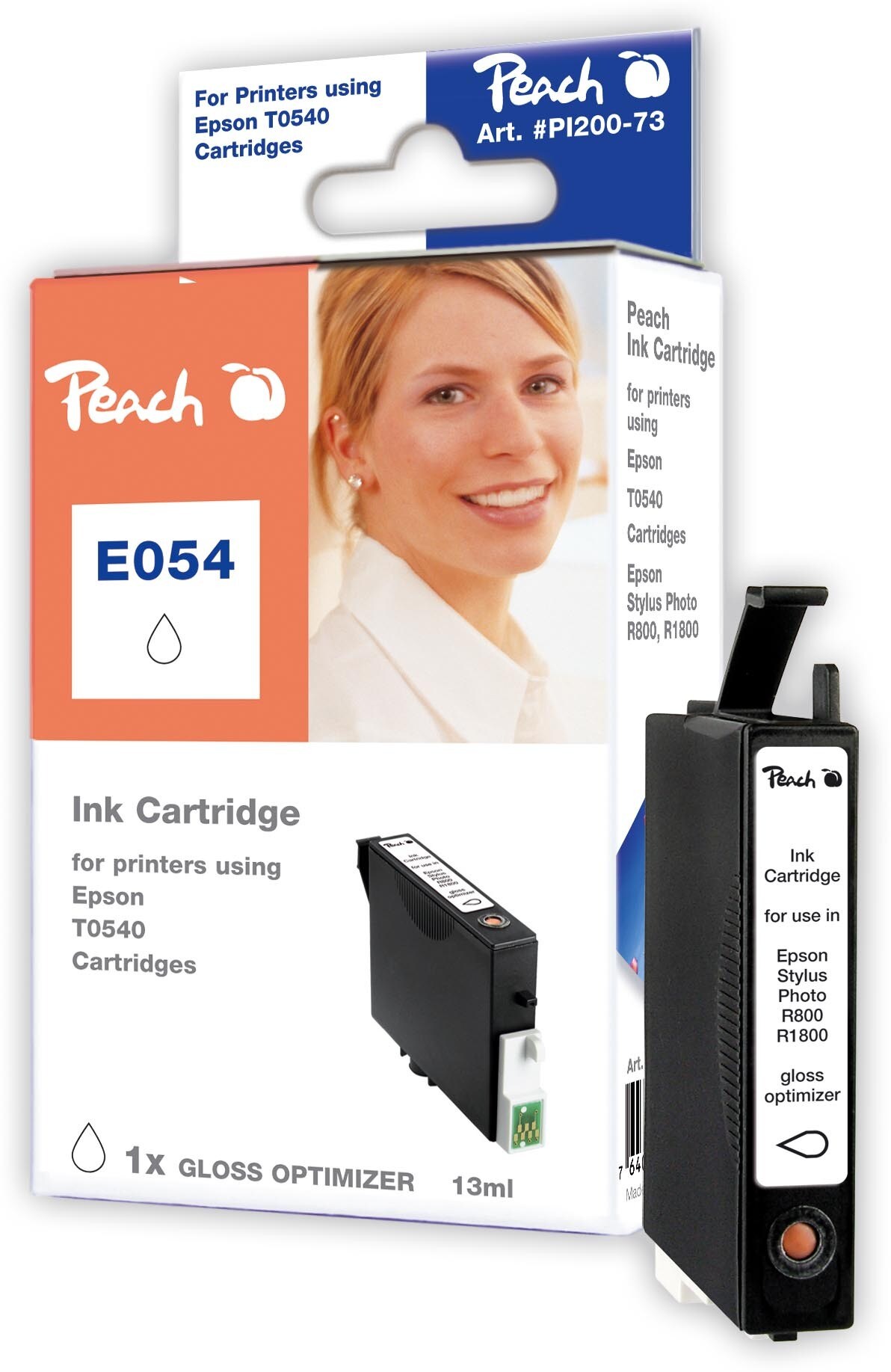 Peach E540 GO Druckerpatrone Gloss Optimizer go ersetzt Epson T0540GO, C13T05404010 f&uuml;r z.B. Epson Stylus Photo R 800, Epson Stylus Photo R 1800 - Bild 1