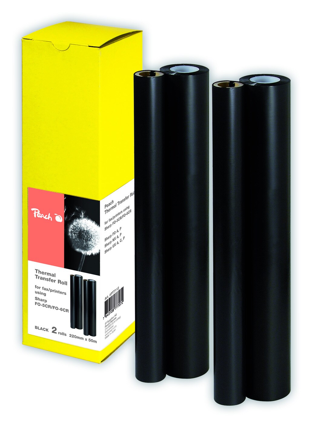 Peach 2  Thermal Transfer Rollen ersetzt Sharp FO-5CR - Bild 1