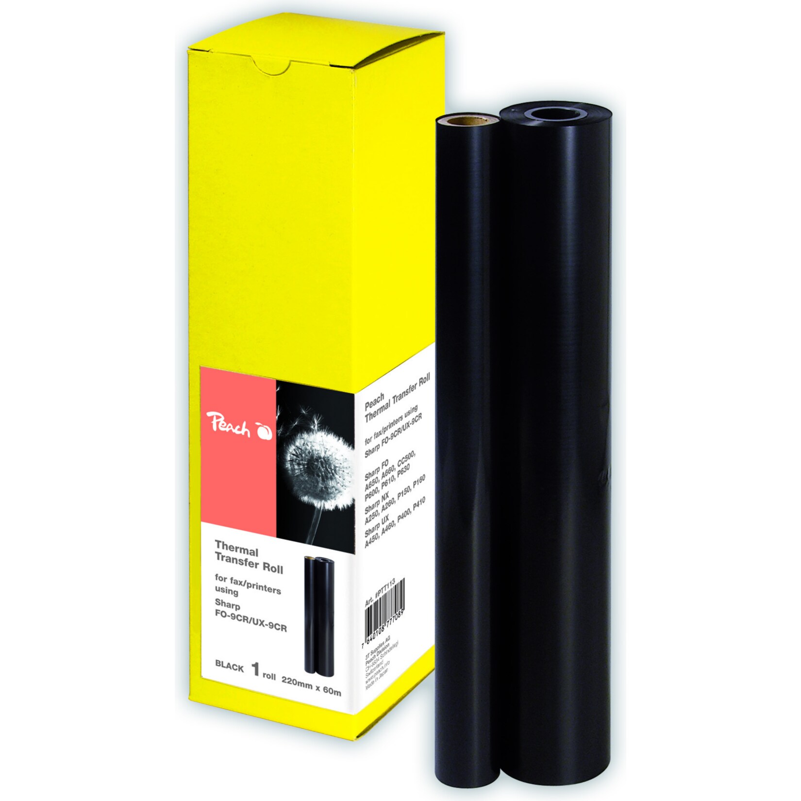 Peach Thermal Transfer Rolle ersetzt Sharp FO-9CR - Bild 1