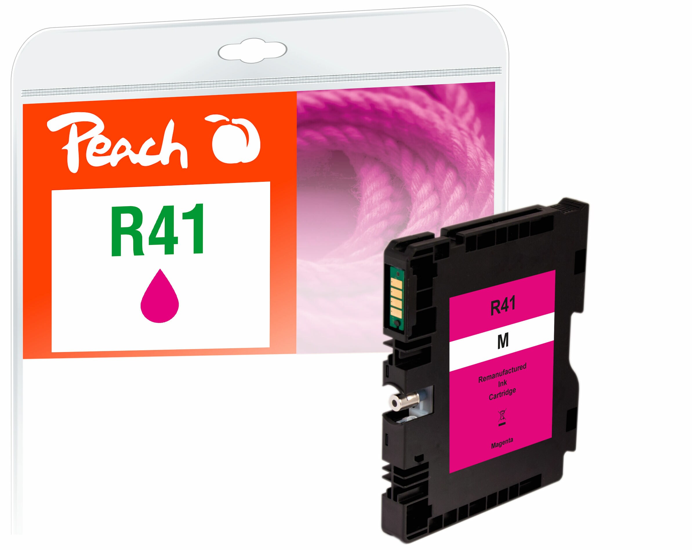 Peach R41  Druckerpatrone XL ma ersetzt Ricoh GC41M, 405763 f&uuml;r z.B. Ricoh Aficio SG 3100, Ricoh Aficio SG 3100 snw, Ricoh Aficio SG 3110 dn (wiederaufbereitet) - Bild 1