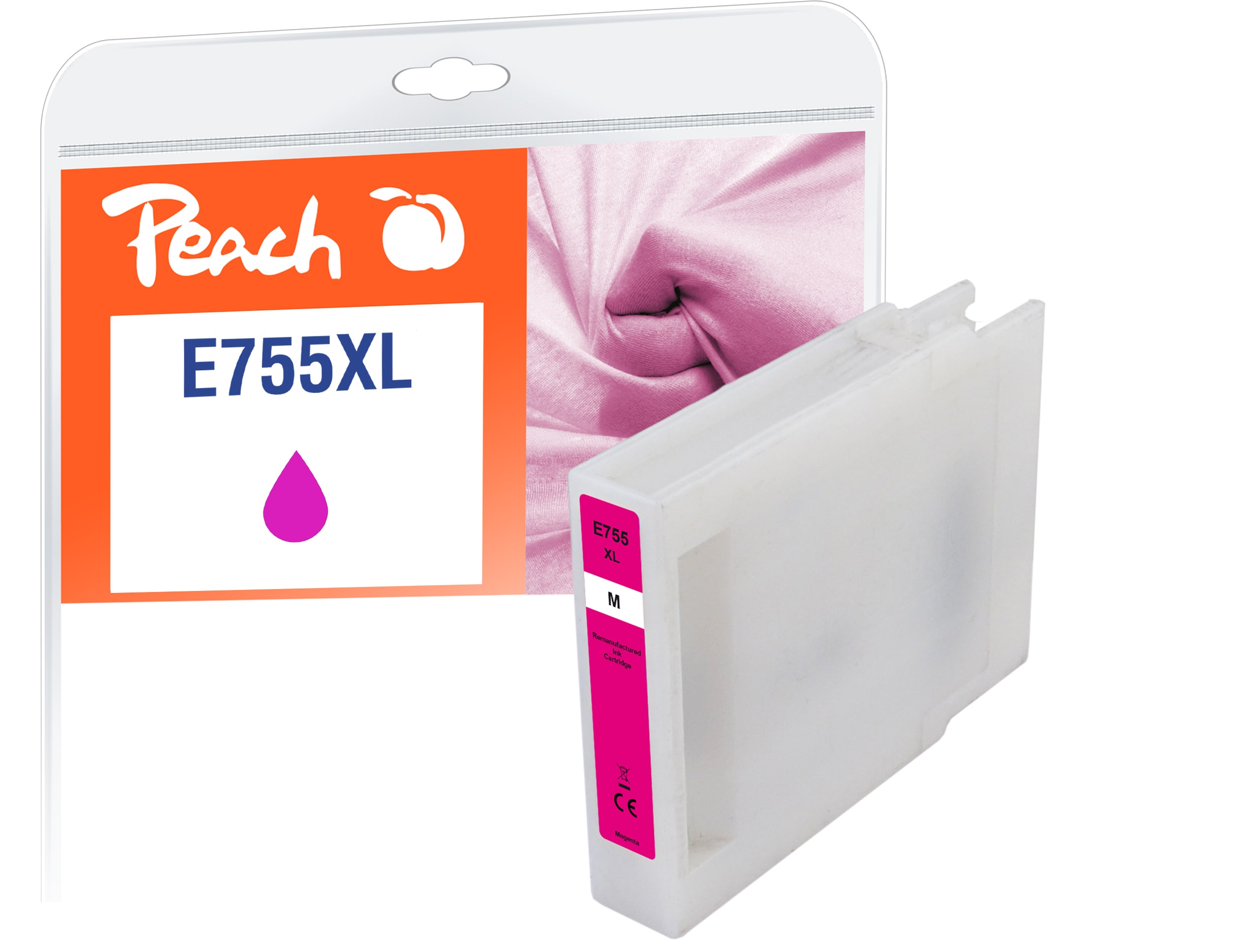 Peach E754/755/756 XL Druckerpatrone XL ma ersetzt Epson T7553M, C13T755340 f&uuml;r z.B. Epson WorkForce Pro WF -6530 MFP, Epson WorkForce Pro WF -8090 (wiederaufbereitet) - Bild 1