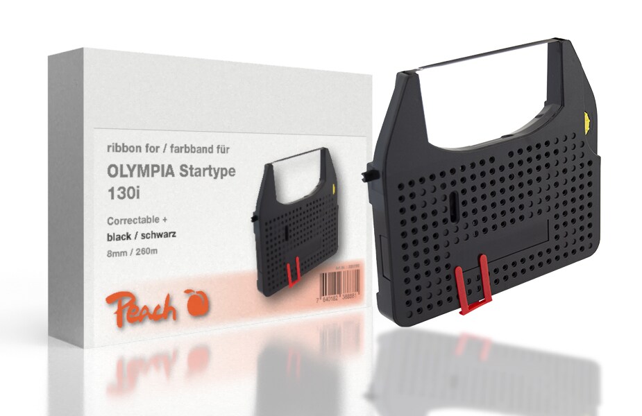 Peach Farbbandkassette kompatibel zu Olympia Startype 130i, schwarz, Gr163C Olympia - Bild 1