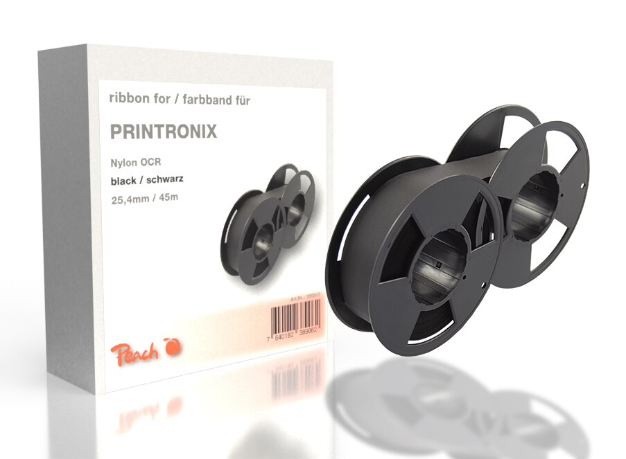 Peach Farbbandkassette kompatibel zu Printronix P 300, schwarz, Gr800 Printronix - Bild 1