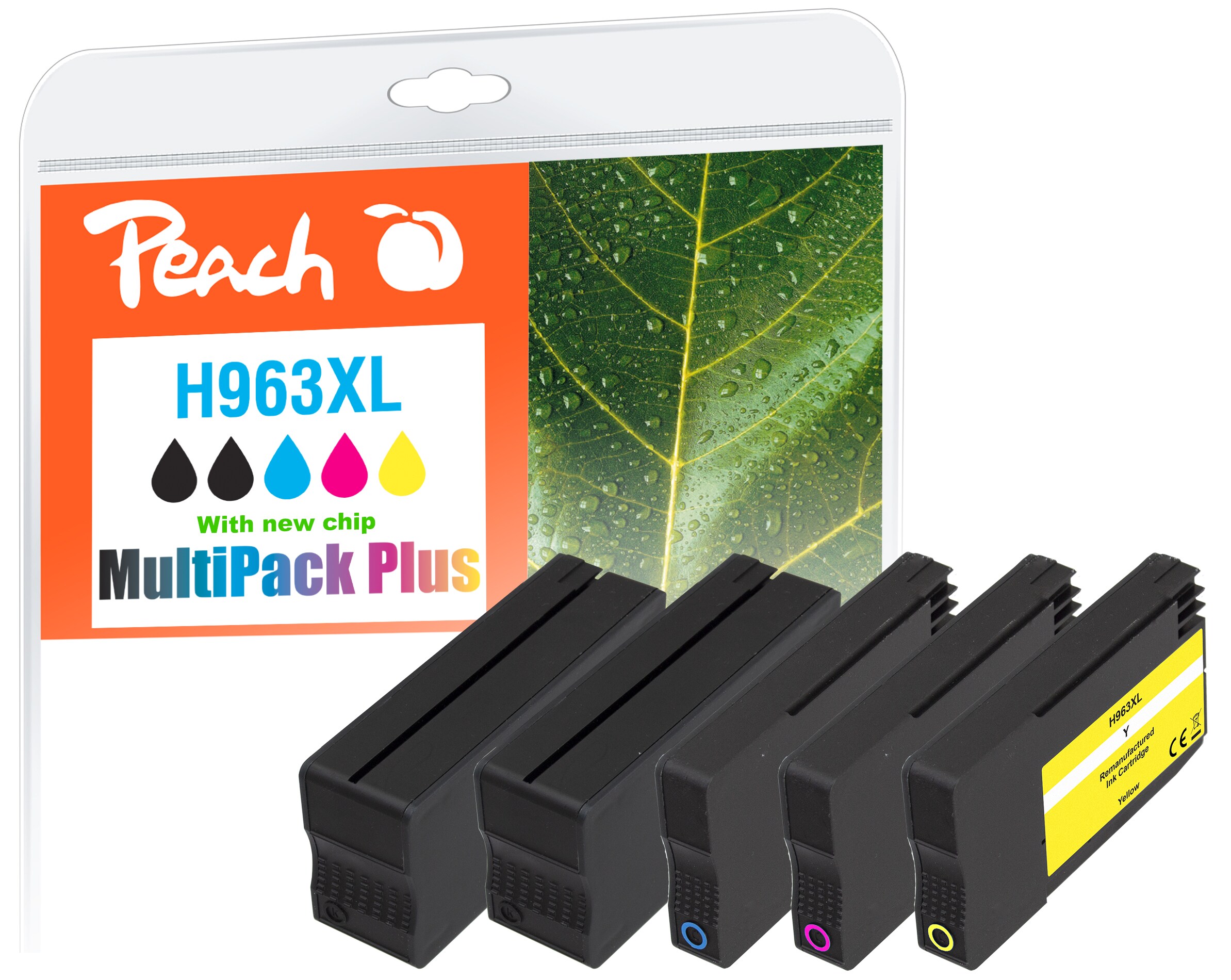 Peach Spar Pack Plus Tintenpatronen kompatibel zu HP No. 963XL (wiederaufbereitet) - Bild 1