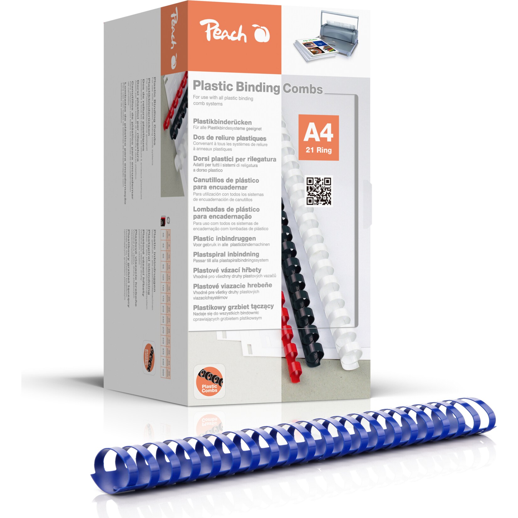 Peach Binder&uuml;cken 44mm, A4, blau, 50 St&uuml;ck, - Bild 1