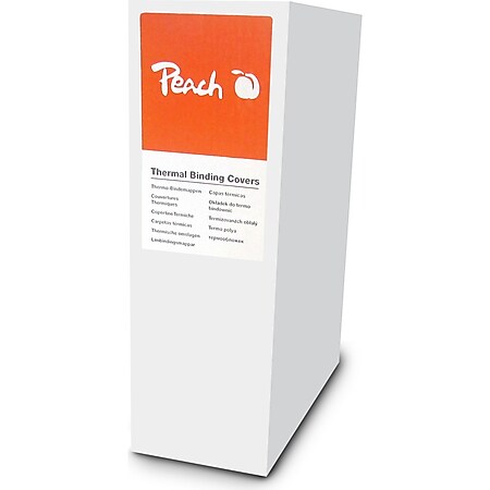 Peach Thermobindemappe weiss für je 15 Blätter (A4, 80g/m2), 100 Stück - PBT406-02 - Bild 1