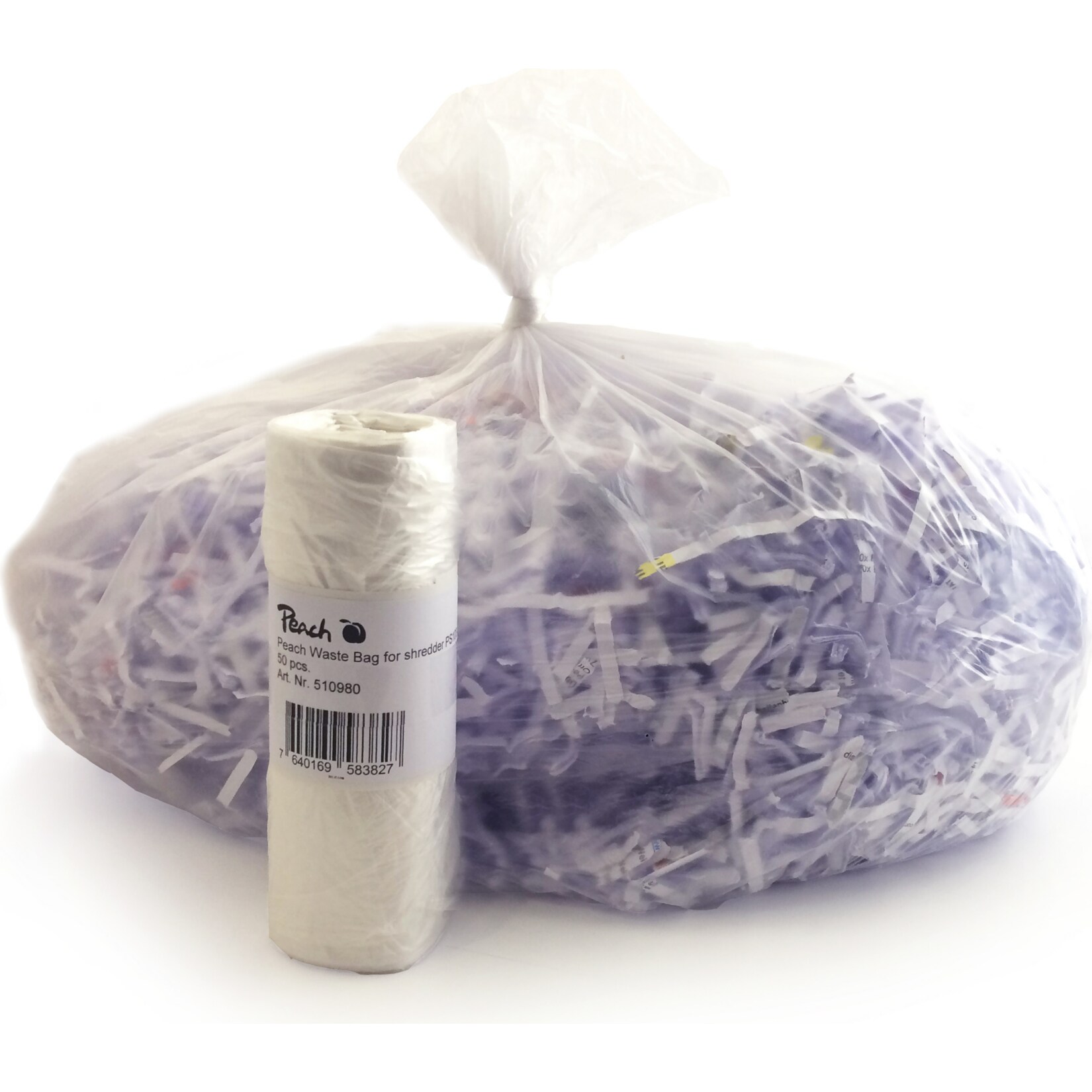 Peach Abfalls&auml;cke Aktenvernichter, 50 St&uuml;ck - Bild 1