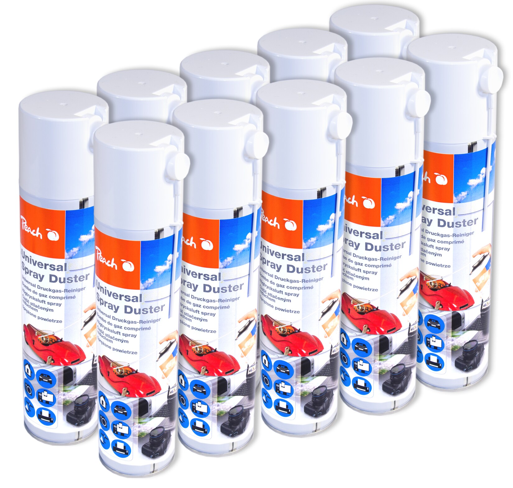 Peach Universal Druckgas Spray PA100, 10x 400 ml
