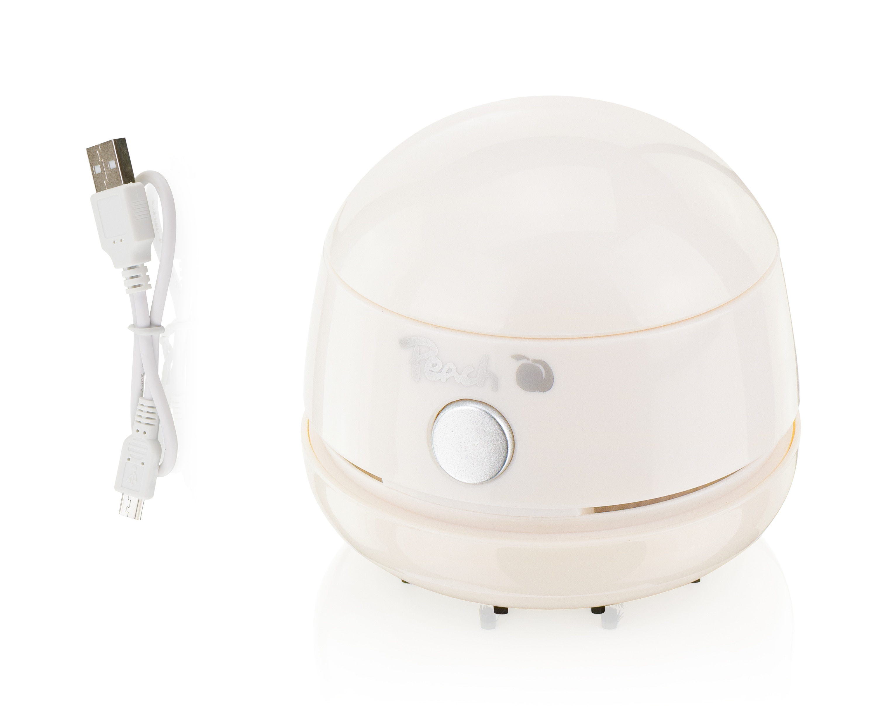Peach PA131 Mini Staubsauger | Betrieb &uuml;ber USB Kabel | hohe Saugkraft | weiss | PA131-WH - Bild 1