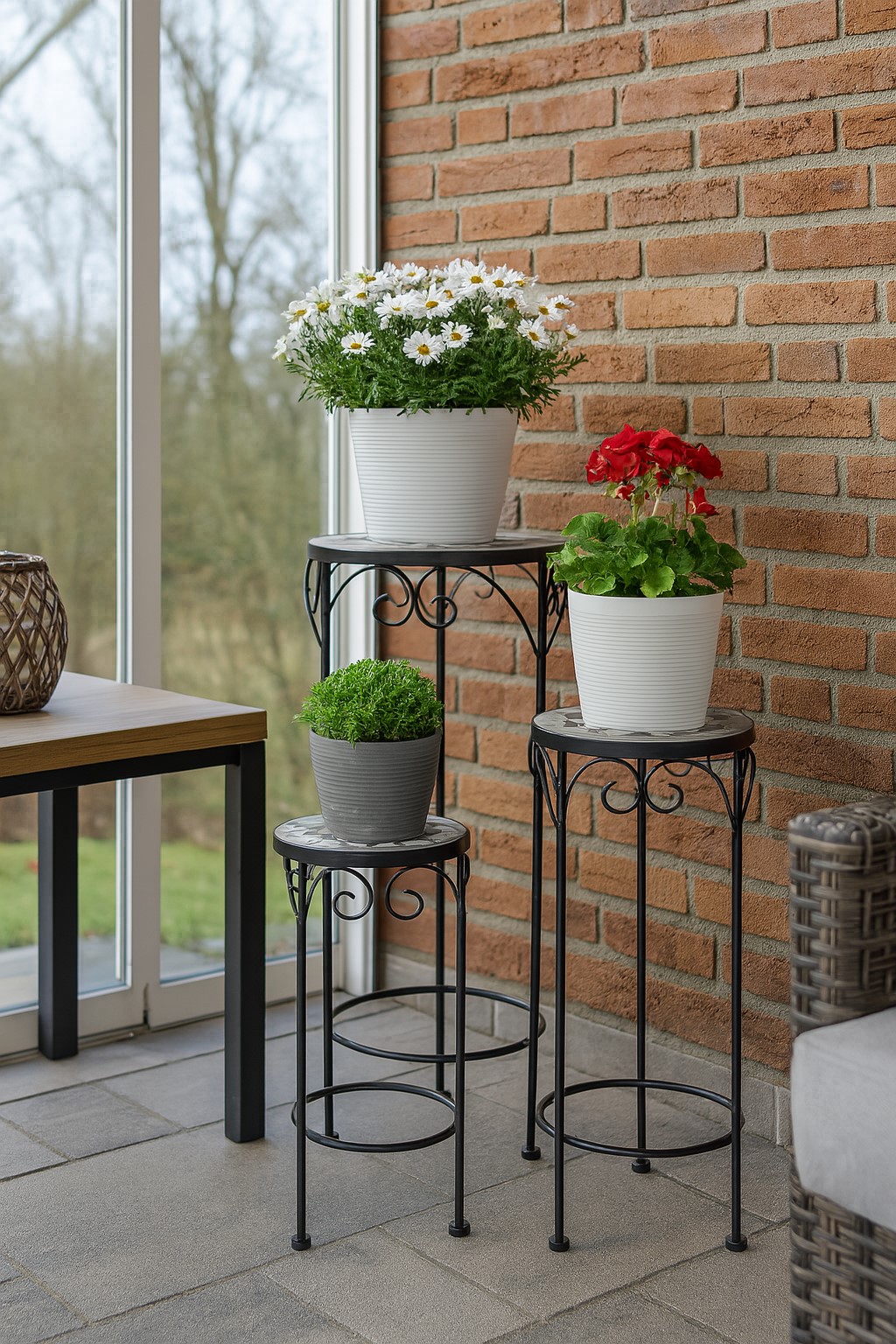 m&ouml;bel direkt online Blumenst&auml;nder Set, 3tlg. Lara - Bild 1