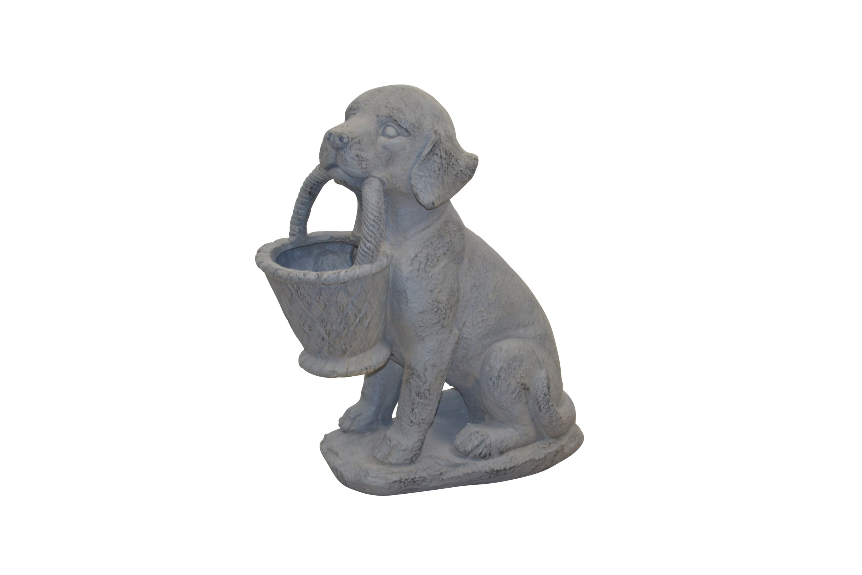 m&ouml;bel direkt online Pflanzgef&auml;&szlig; Hund mit Korb - Bild 1