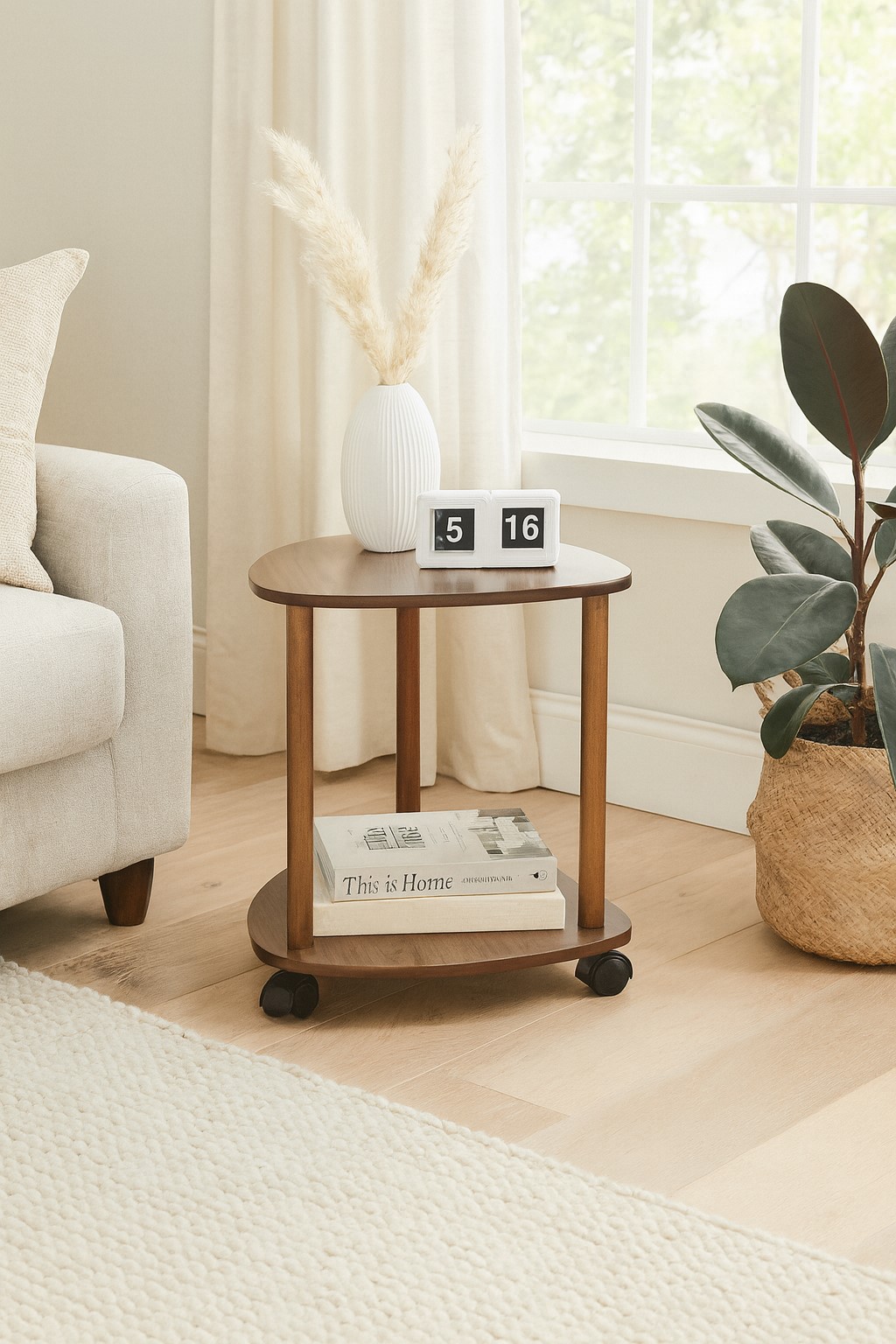 m&ouml;bel direkt online Rollregal mit 2 B&ouml;den Franz - Bild 1