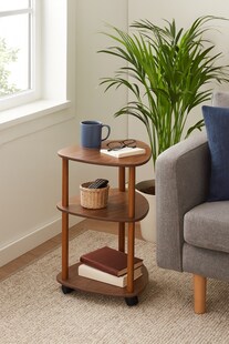 möbel direkt online Rollregal mit 3 Böden Franz - Bild 1