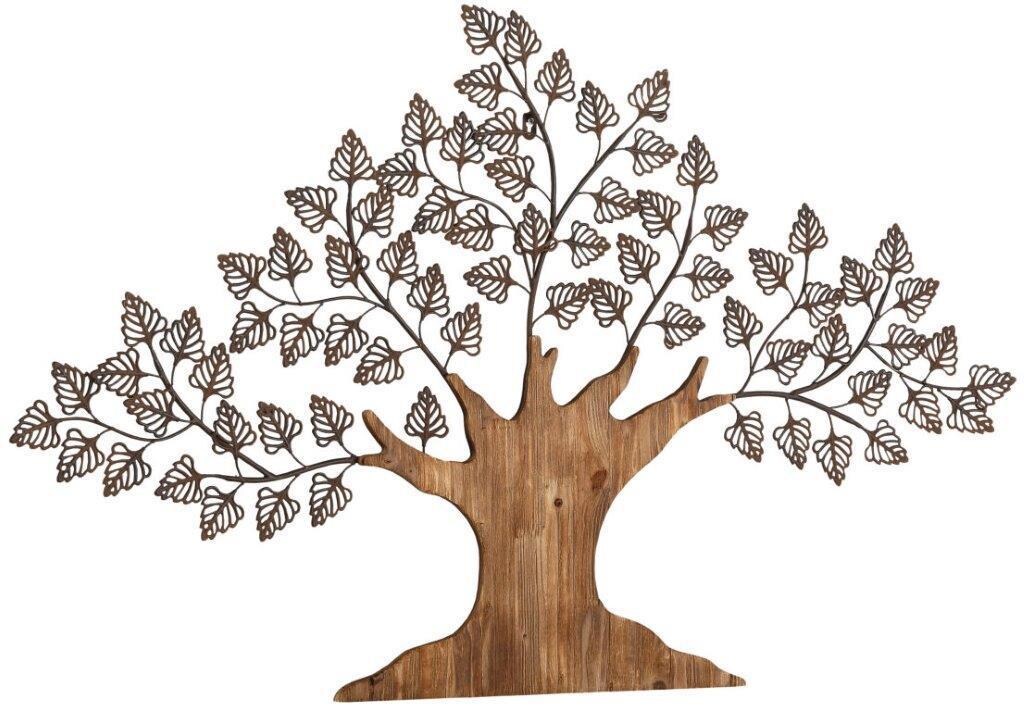möbel direkt online Wanddekoration "Deko-Baum" braun