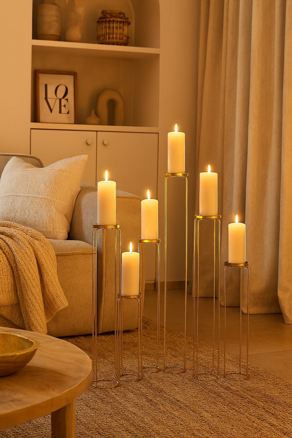 m&ouml;bel direkt online Standkerzenhalter f&uuml;r 6 Kerzen Gabi - Bild 1