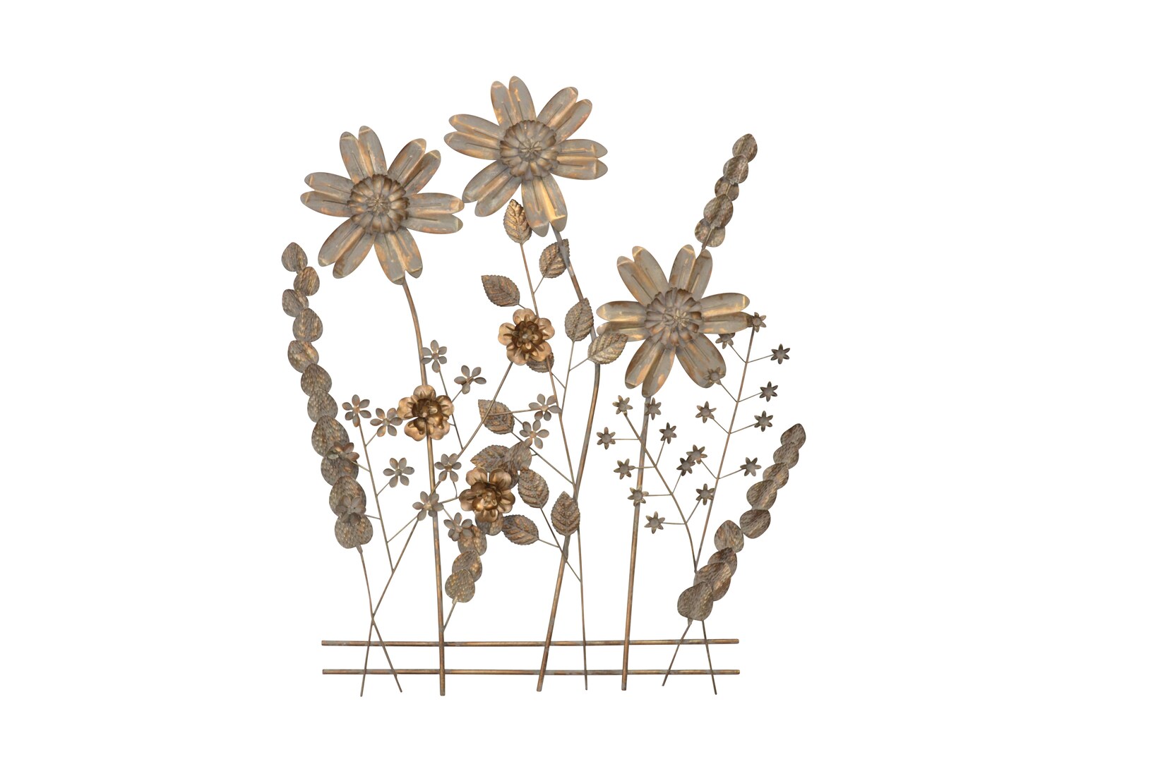 möbel direkt online Wanddekoration Blumenwiese gold