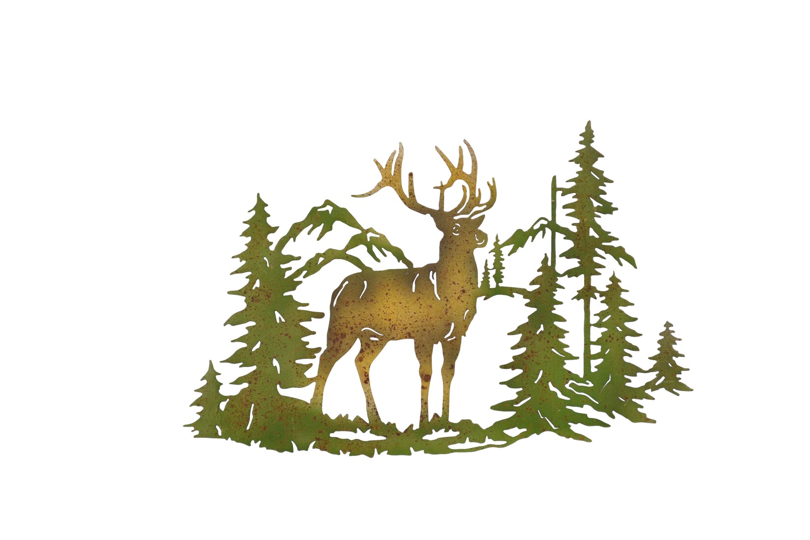 möbel direkt online Wanddekoration Hirsch grün