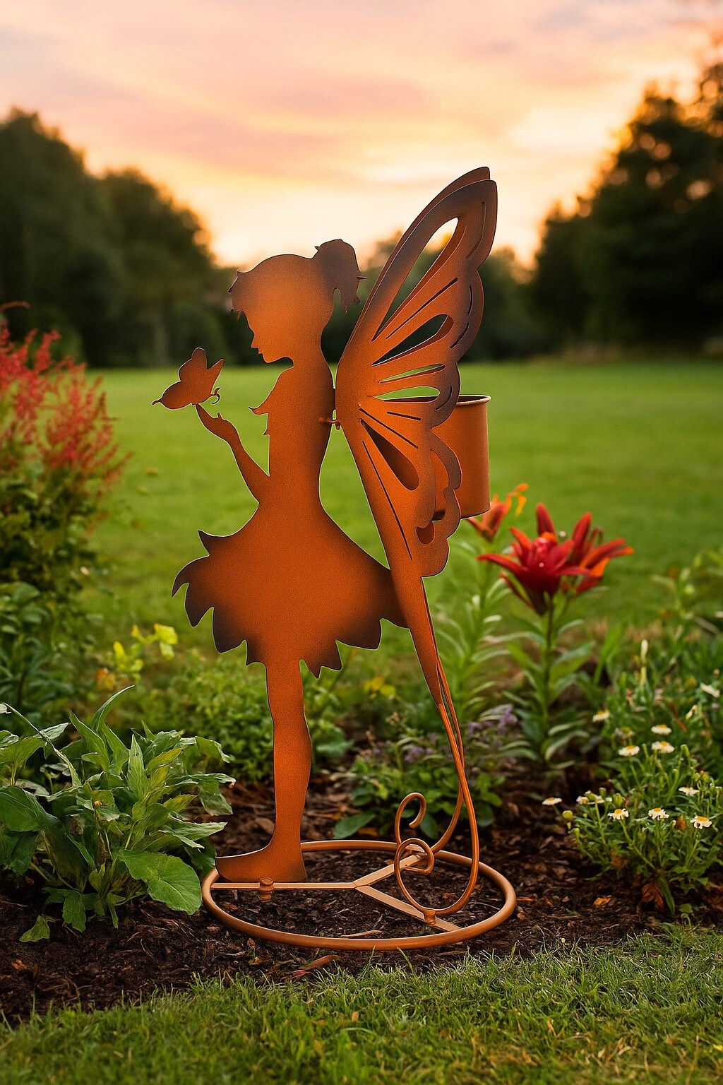 m&ouml;bel direkt online Gartendekoration mit Pflanztop Elfe stehend - Bild 1