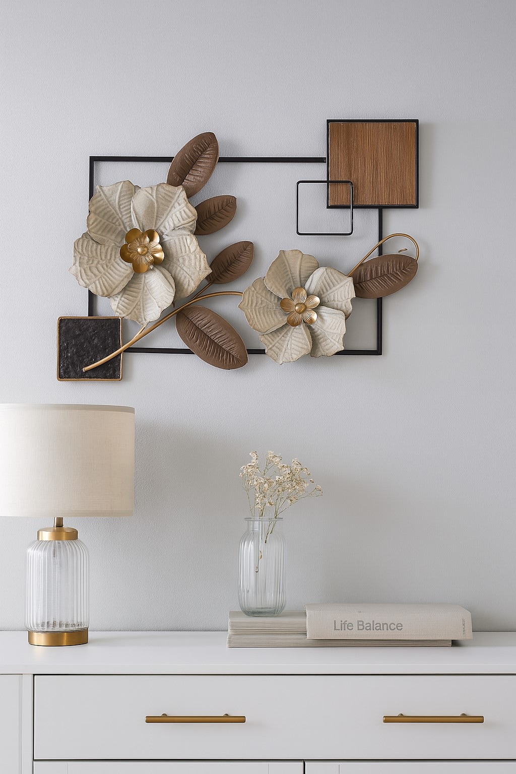 m&ouml;bel direkt online Wanddekoobjekt Blumenmotiv - Bild 1