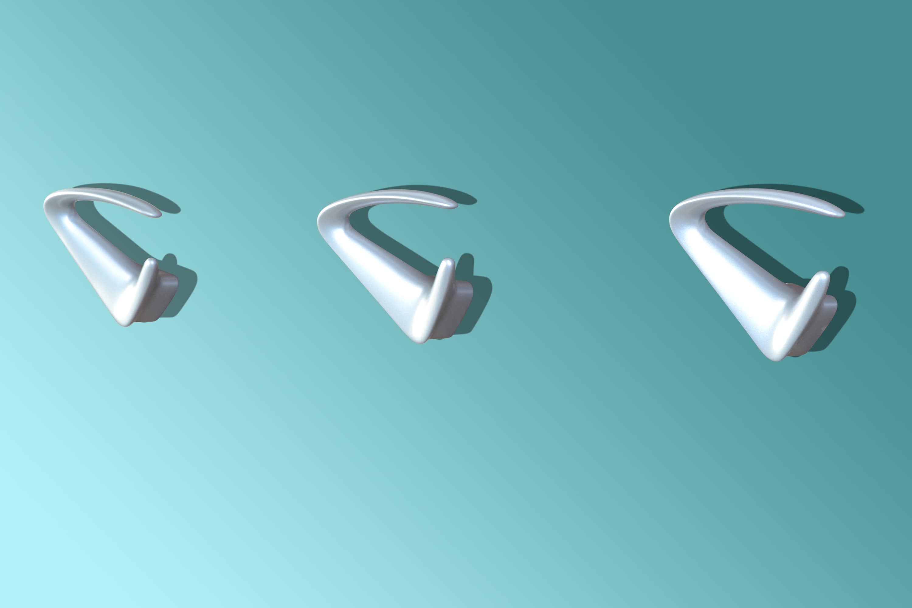 m&ouml;bel direkt online Design-Garderobenhaken 3er-Set Designer: Bert & Bert - Bild 1