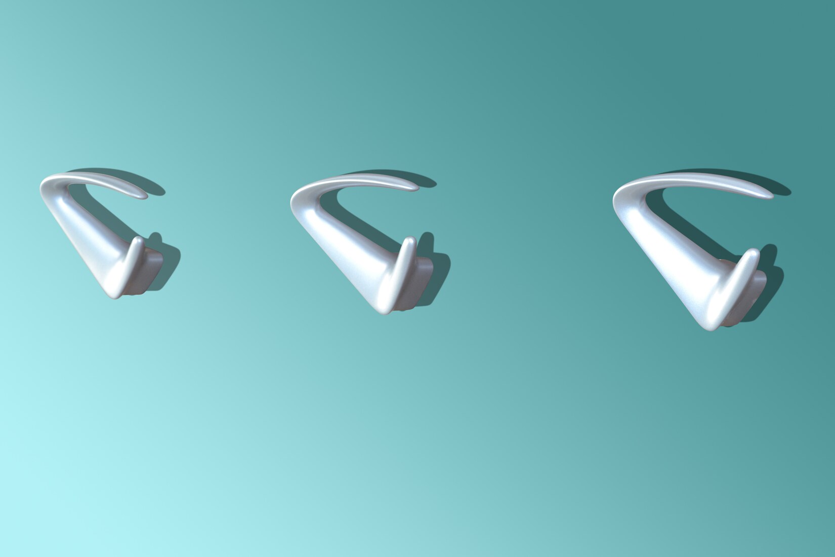 möbel direkt online Design-Garderobenhaken 3er-Set Designer: Bert & Bert | 04046884080819