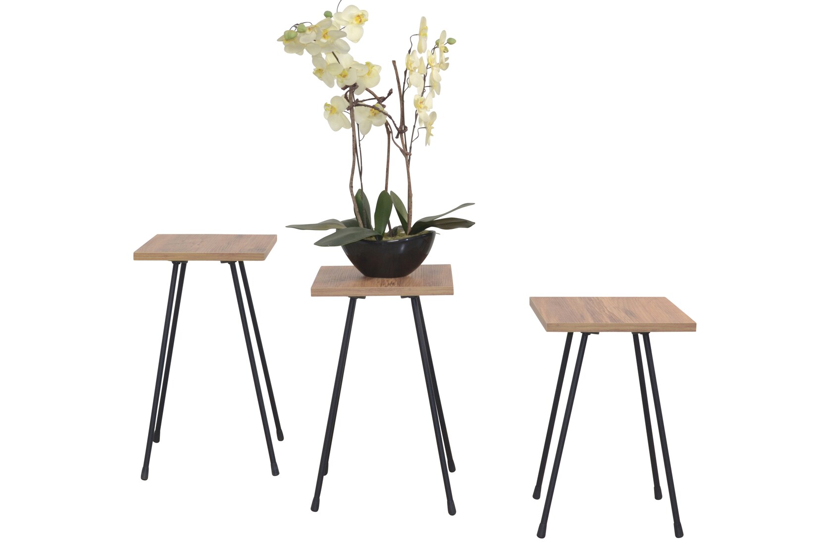 möbel direkt online Beistelltisch, Blumenständer Set 3 tlg. Anke