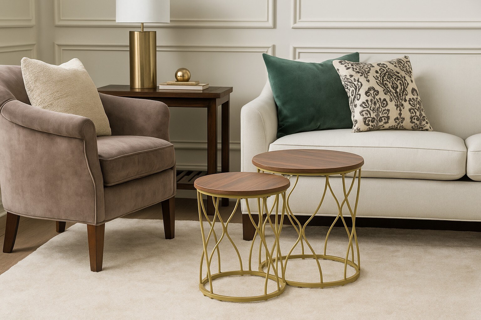 m&ouml;bel direkt online Beistelltisch-Set 2tlg. Klara - Bild 1