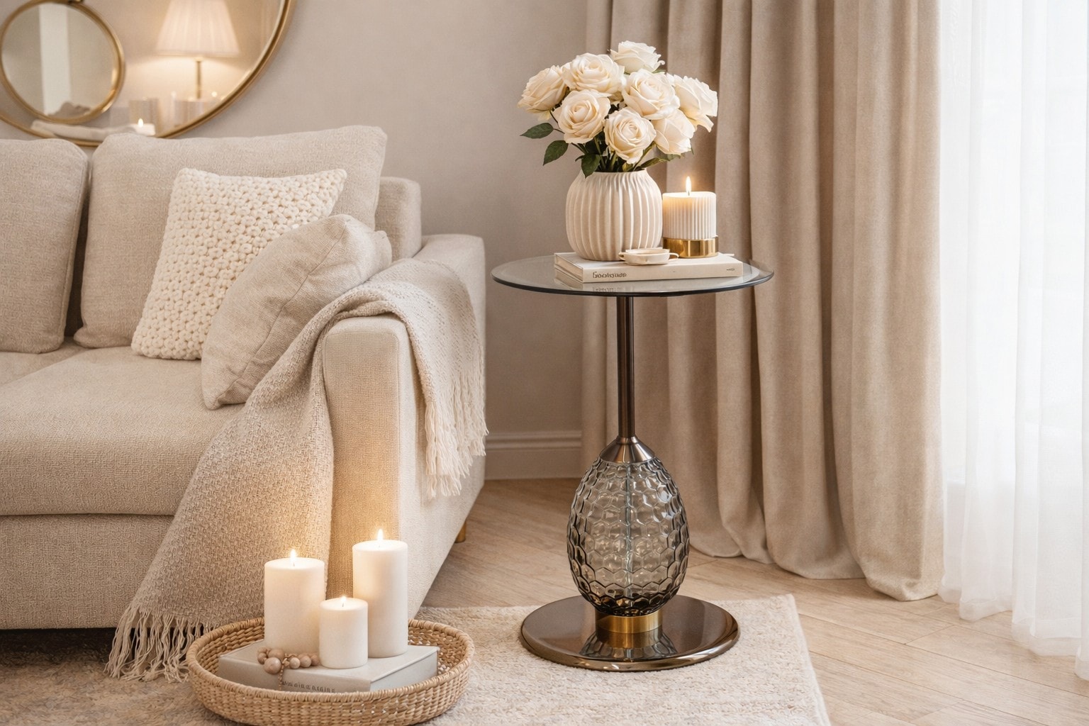 m&ouml;bel direkt online Beistelltisch Glastisch - Bild 1