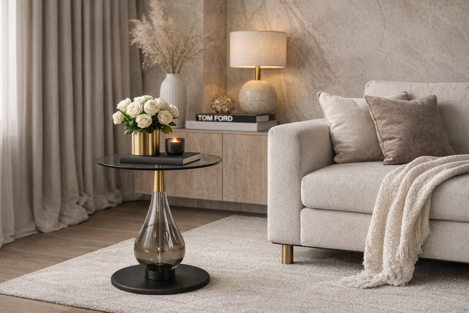 m&ouml;bel direkt online Beistelltisch Glastisch - Bild 1