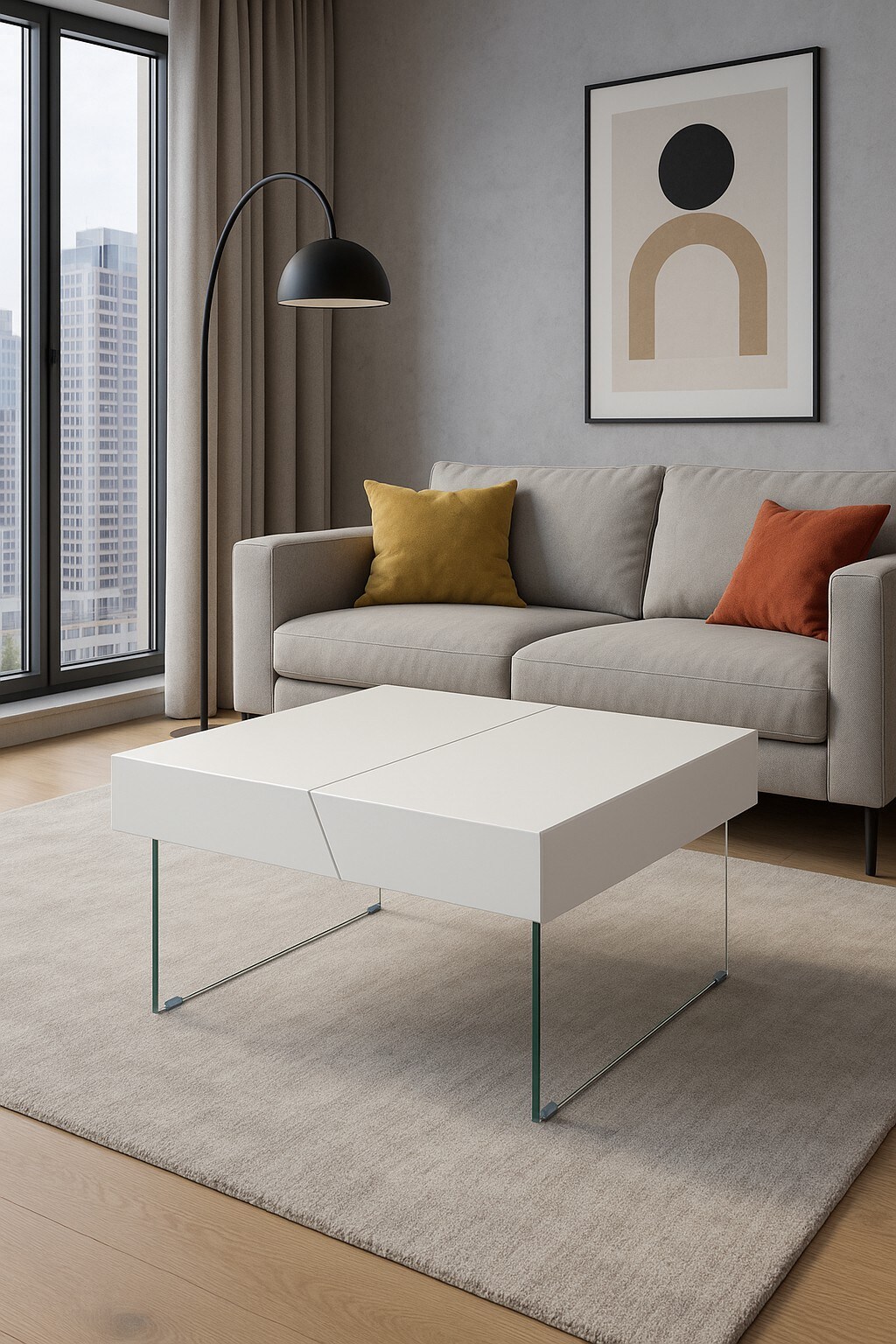 möbel direkt online Hochglanz-Couchtisch Timo | 04046884065779