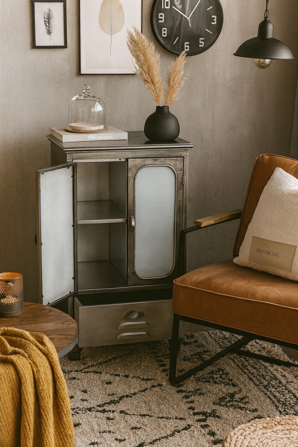 m&ouml;bel direkt online Metallschrank 2trg. Konstantin - Bild 1