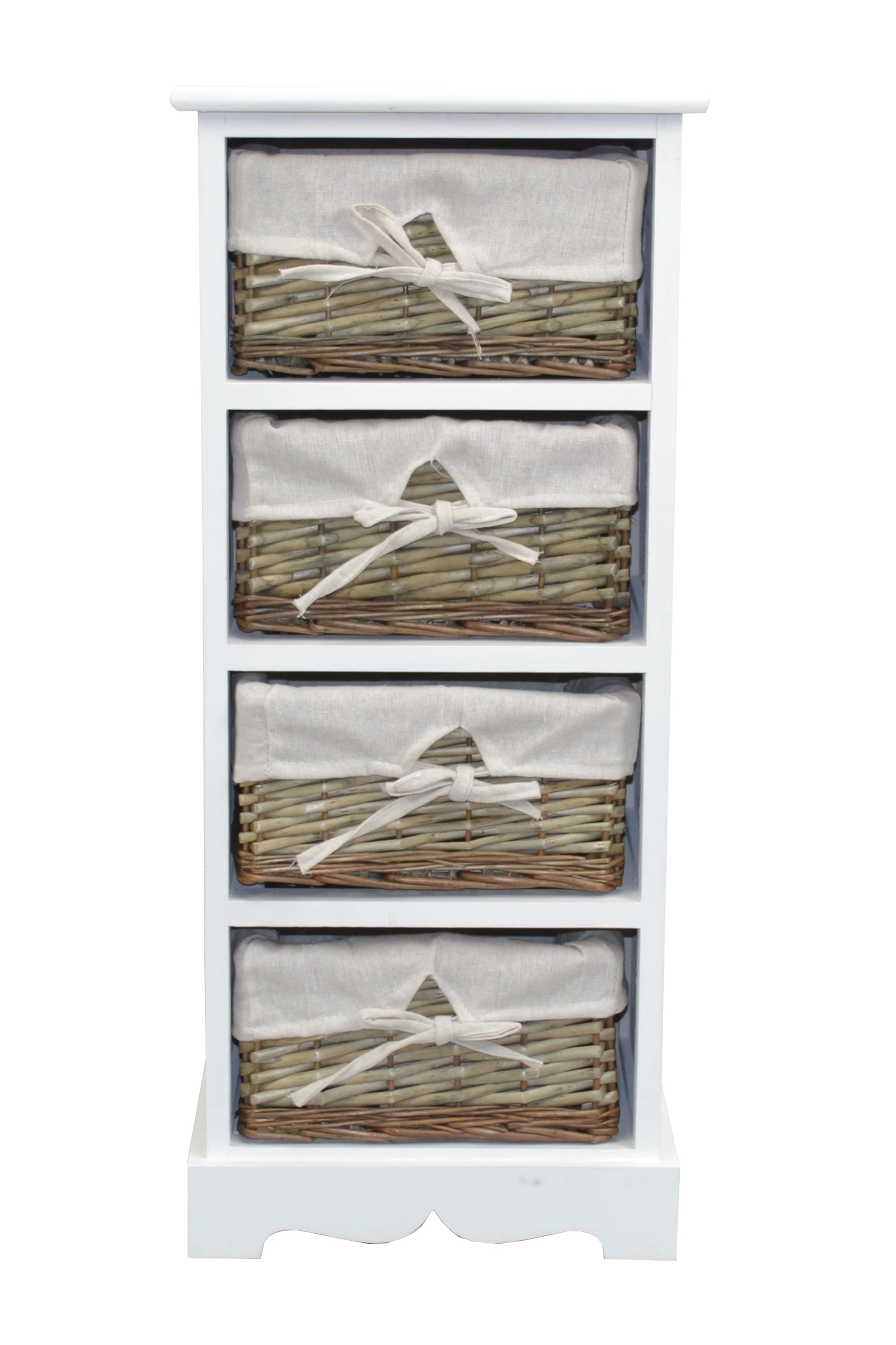 m&ouml;bel direkt online Regal mit 4 Weidenk&ouml;rben Sansibar - Bild 1