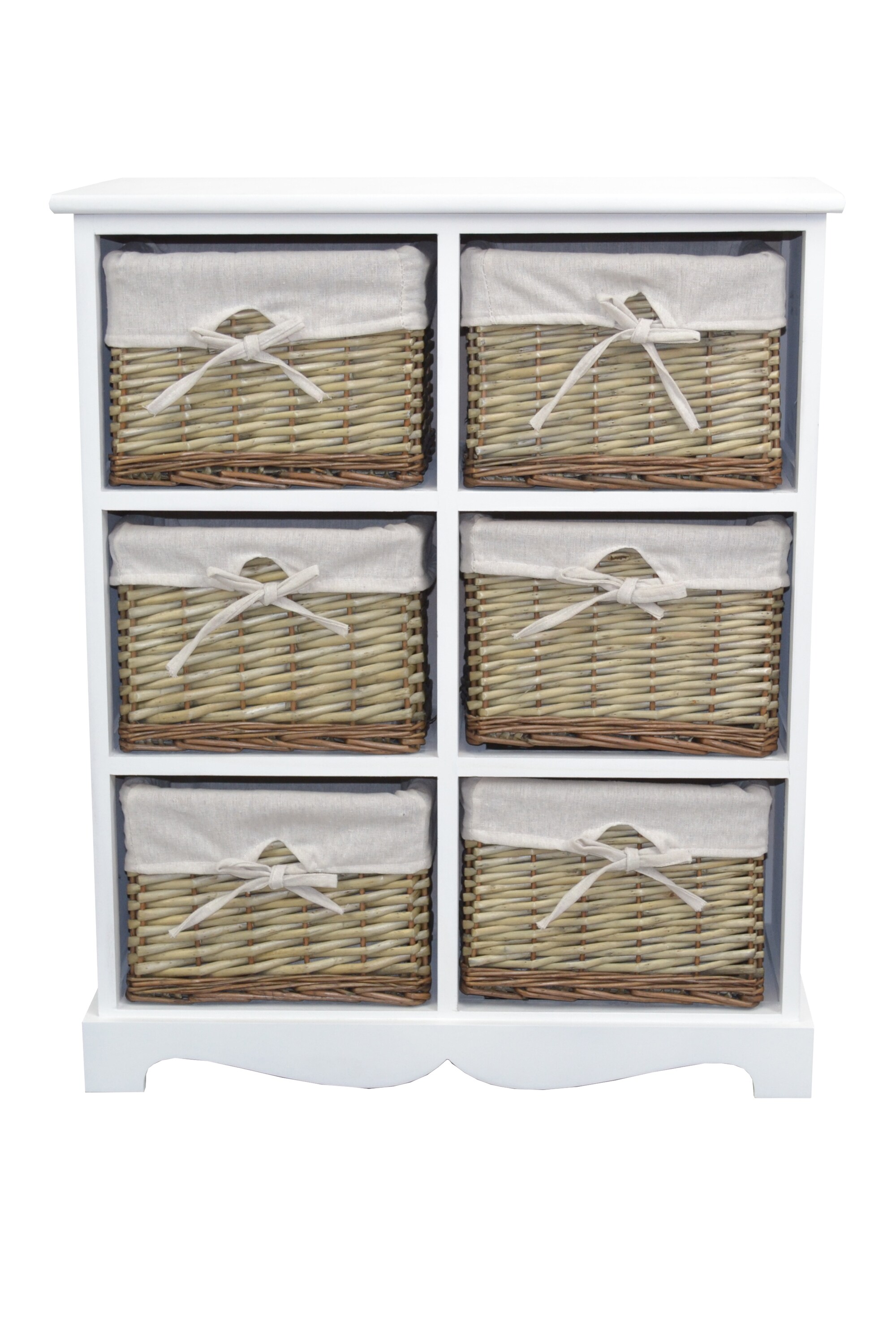 m&ouml;bel direkt online Regal mit 6 Weidenk&ouml;rben Sansibar - Bild 1