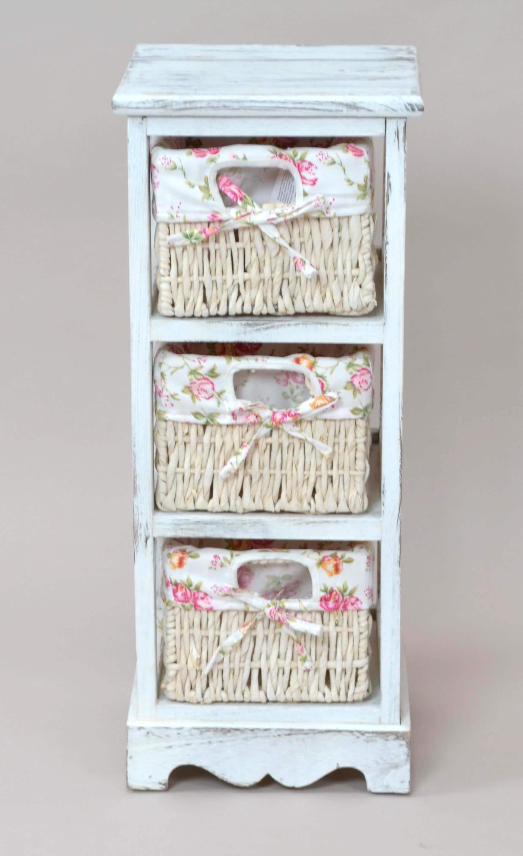 m&ouml;bel direkt online Regal mit 3 handgeflochtenen K&ouml;rben Samuel - Bild 1