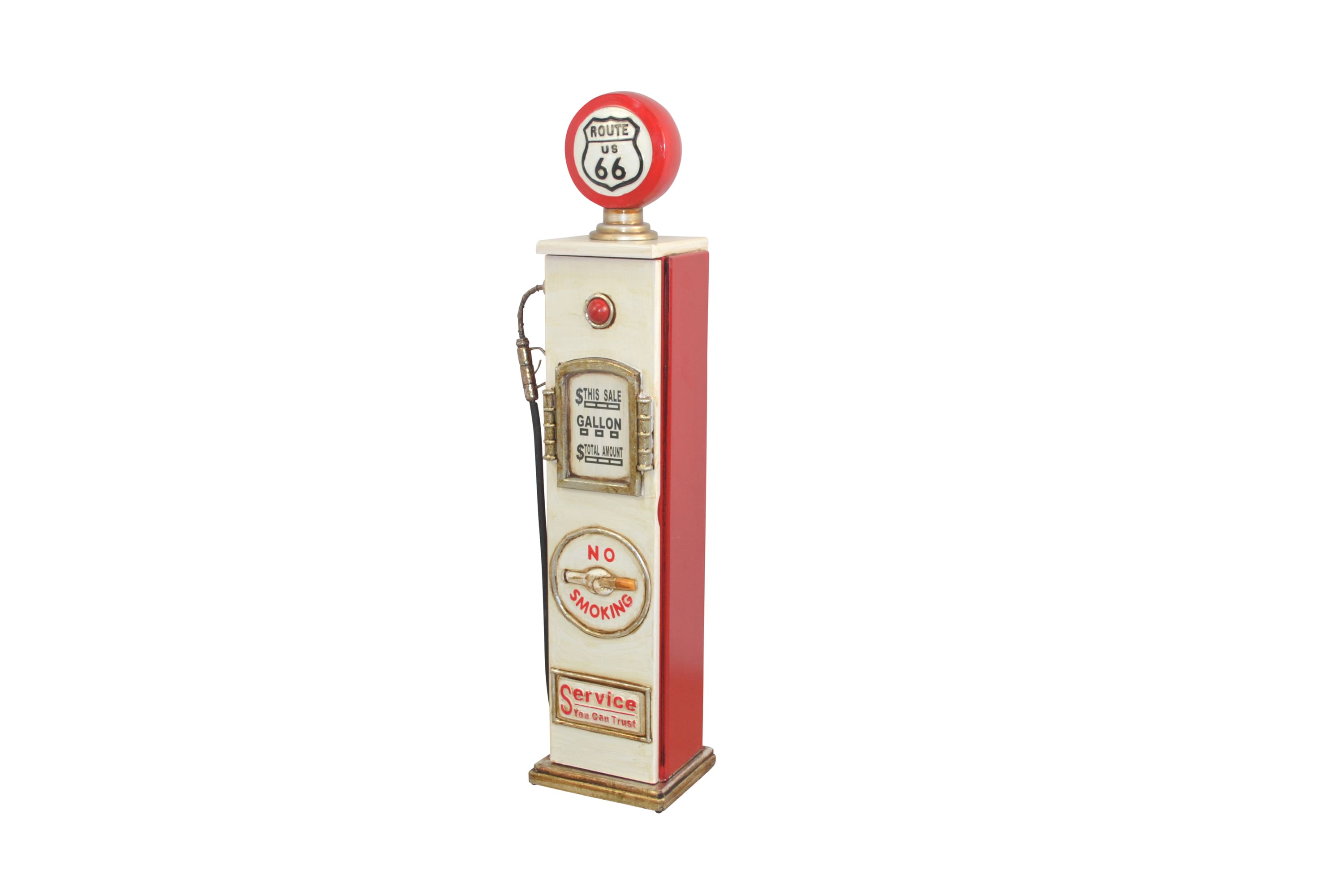 m&ouml;bel direkt online Regal  "Zapfs&auml;ule" No Smoking rot/cremewei&szlig; - Bild 1
